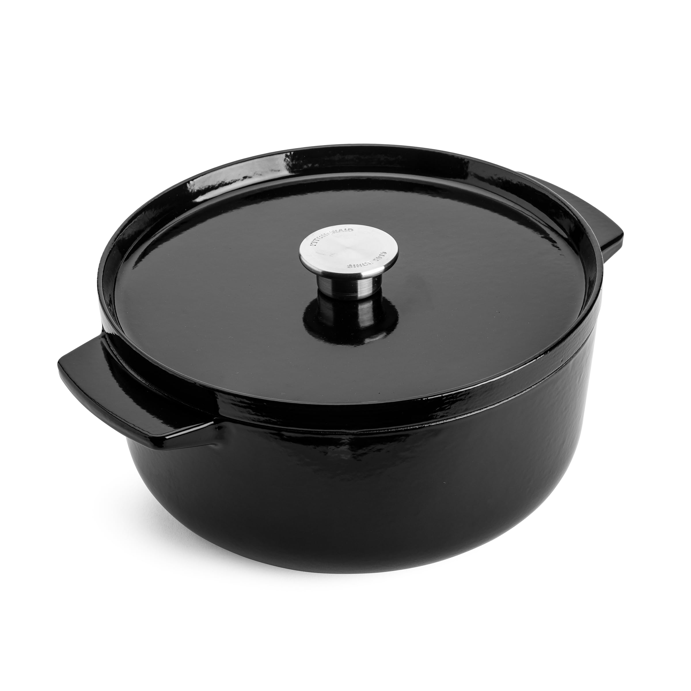 KitchenAid CC006061-001 Bräter mit Deckel - Rund - 5.2L 26cm Schwarz