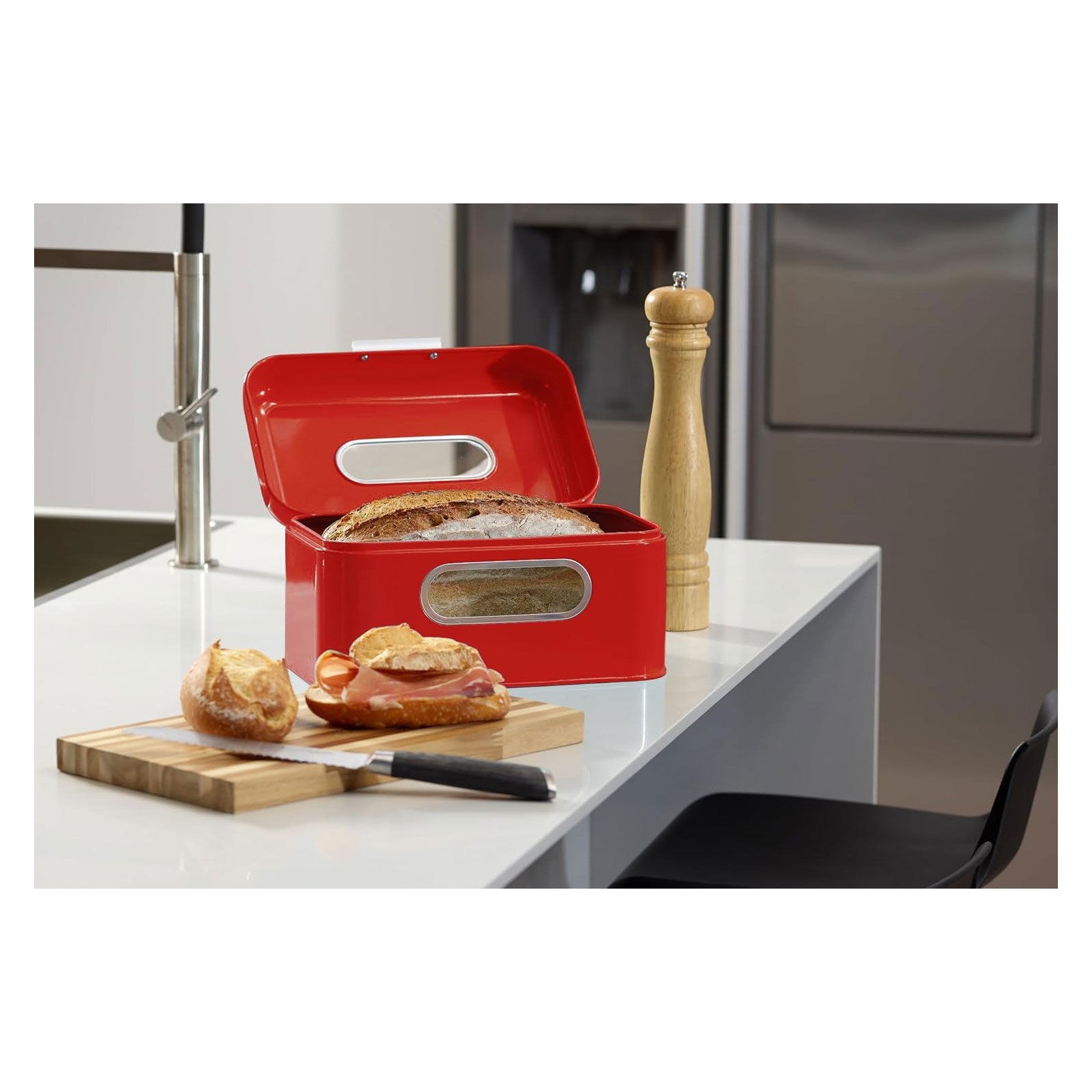 Echtwerk EW-BB-0111S2 Retro-Brotkasten small schwarz
