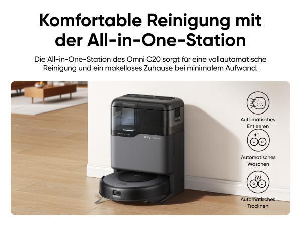 Eufy Omni C20 Saugroboter mit Wischfunktion