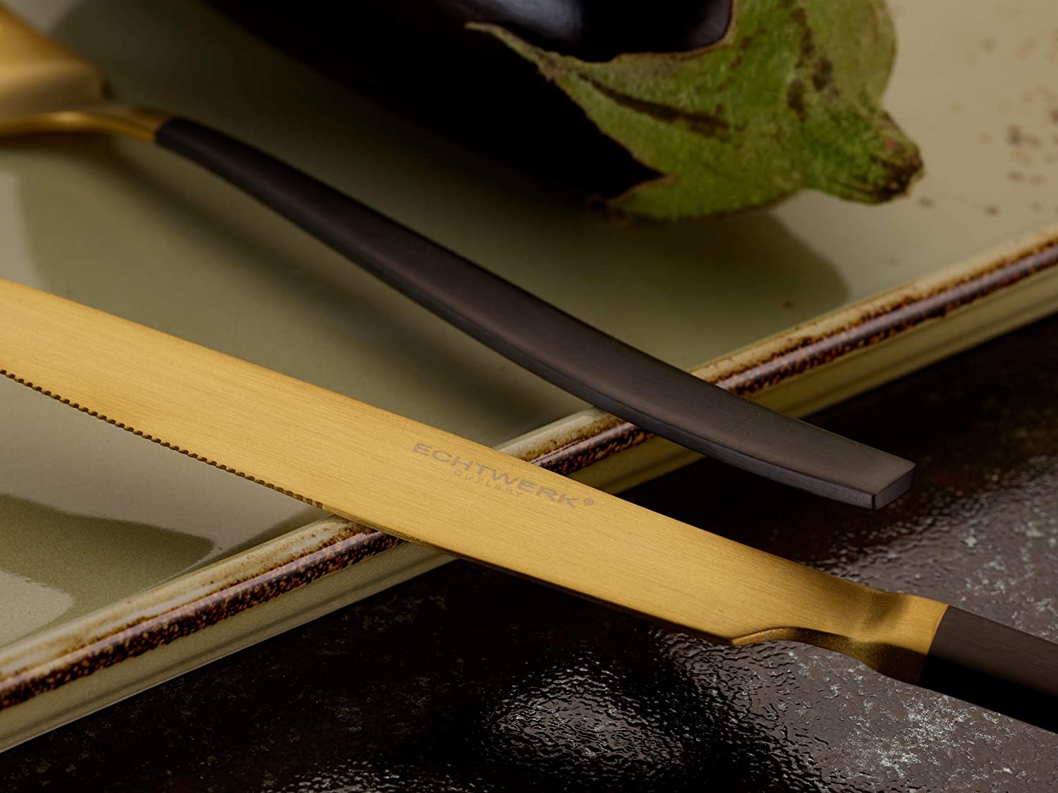 ECHTWERK Tafelbesteck Positano Due  20tlg für 4 Personen Messer aus Klingenstahl