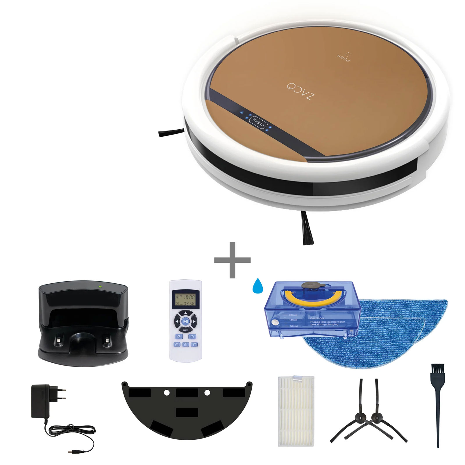 Zaco V5x Saug- und Wischroboter bronze brown Zaco V5x Saug- und Wischroboter bronze brown