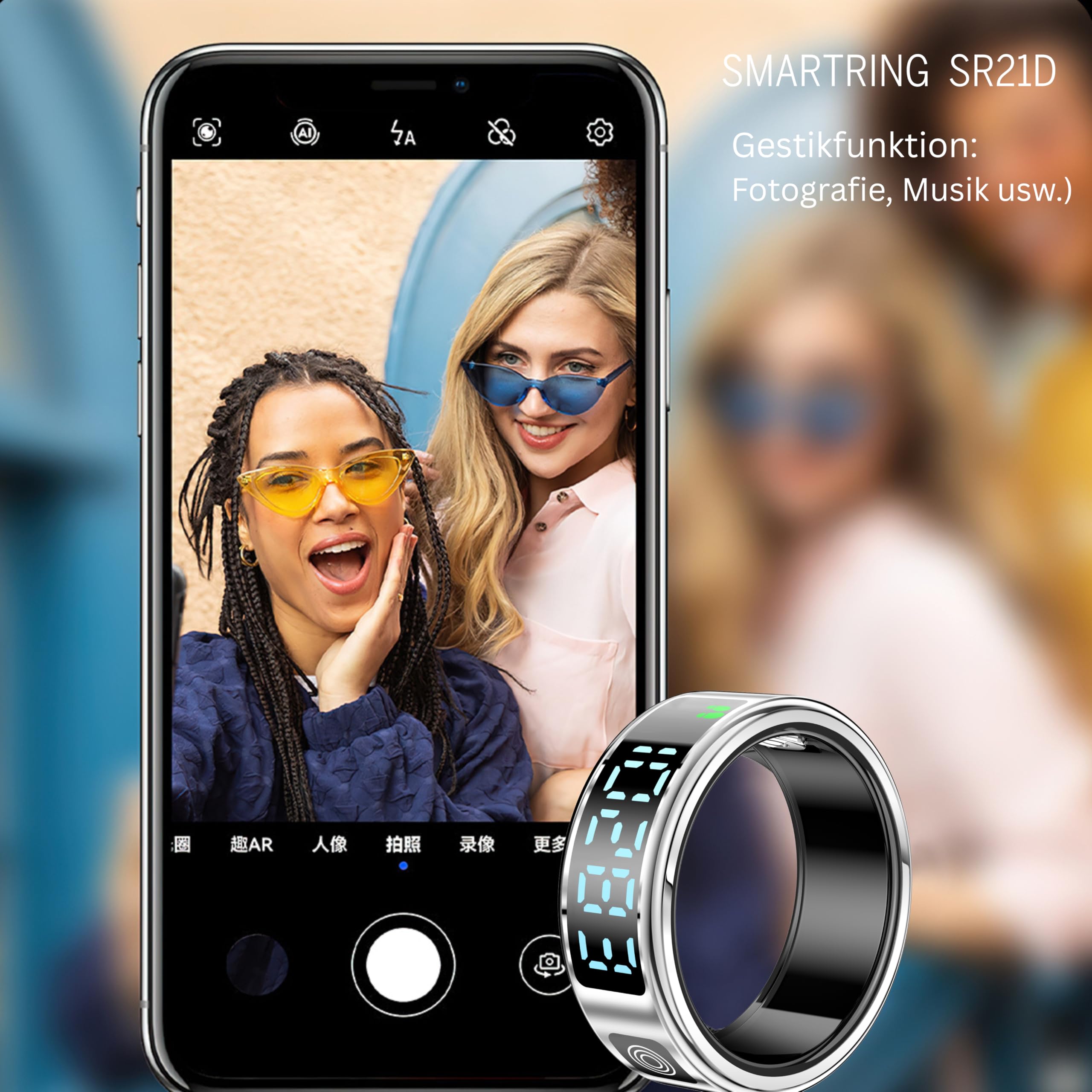 Beafon, felixx, Smart Ring, SR21D, LED-Display, Touch Button