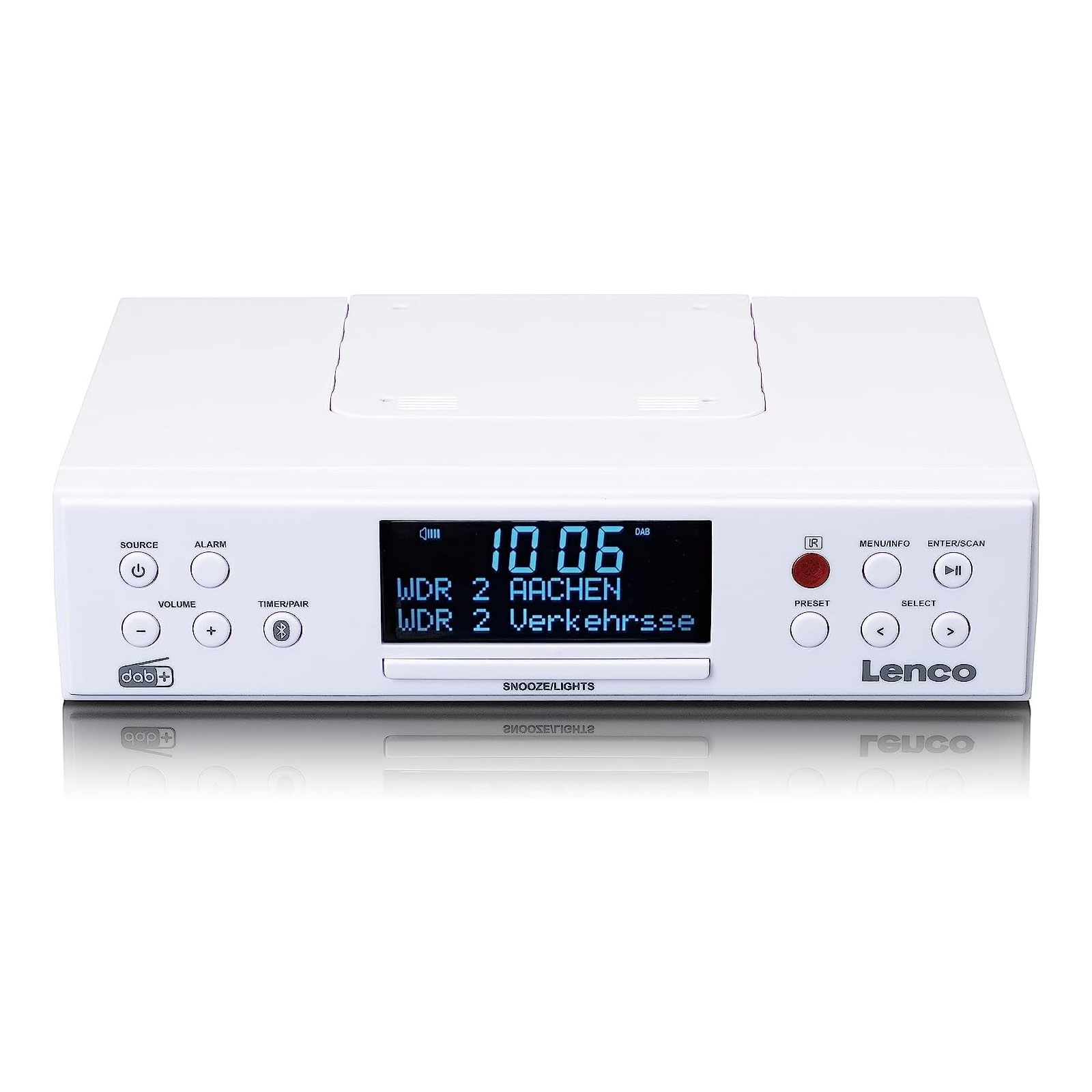 Lenco  KCR-190 Küchenradio LED Doppelweckerfunktion