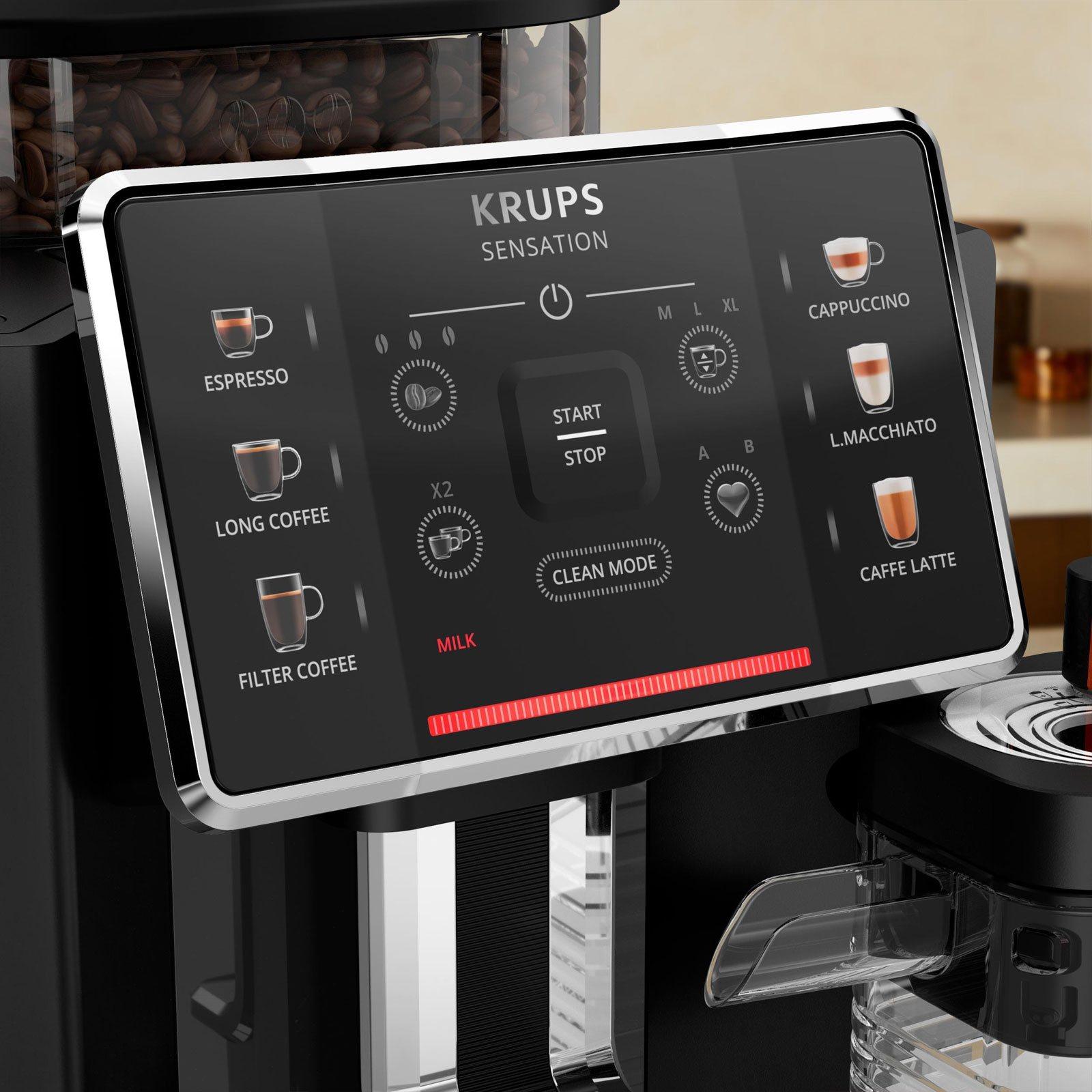 KRUPS Sensation Milk EA9128D Kaffeevollautomat