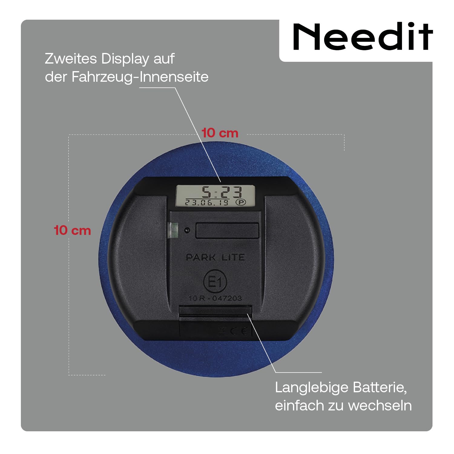 Needit elektronische Parkscheibe Park Lite One I automatische Parkscheibe