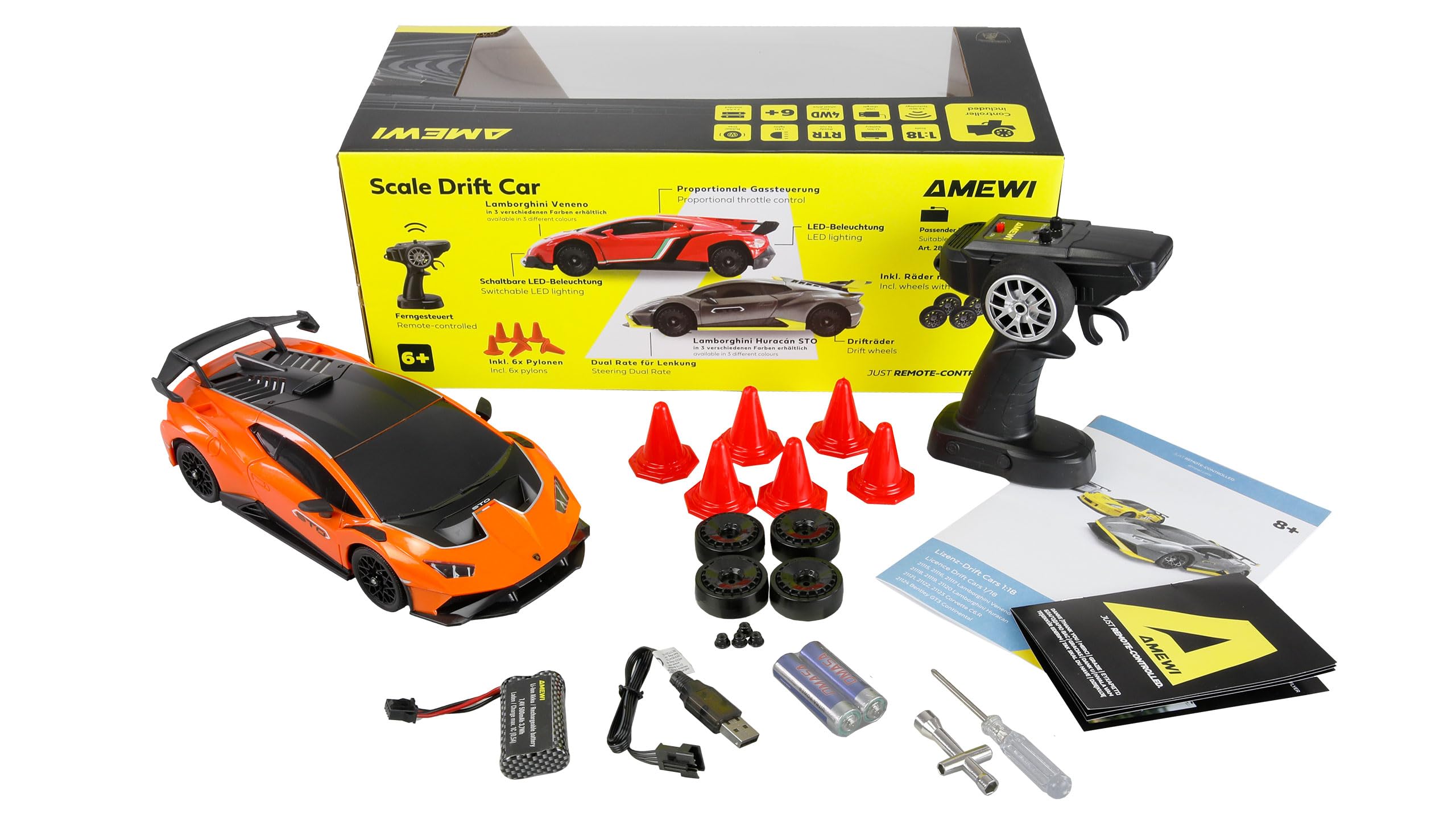 Amewi Lamborghini Huracan STO Drift Car 1:18 RTR