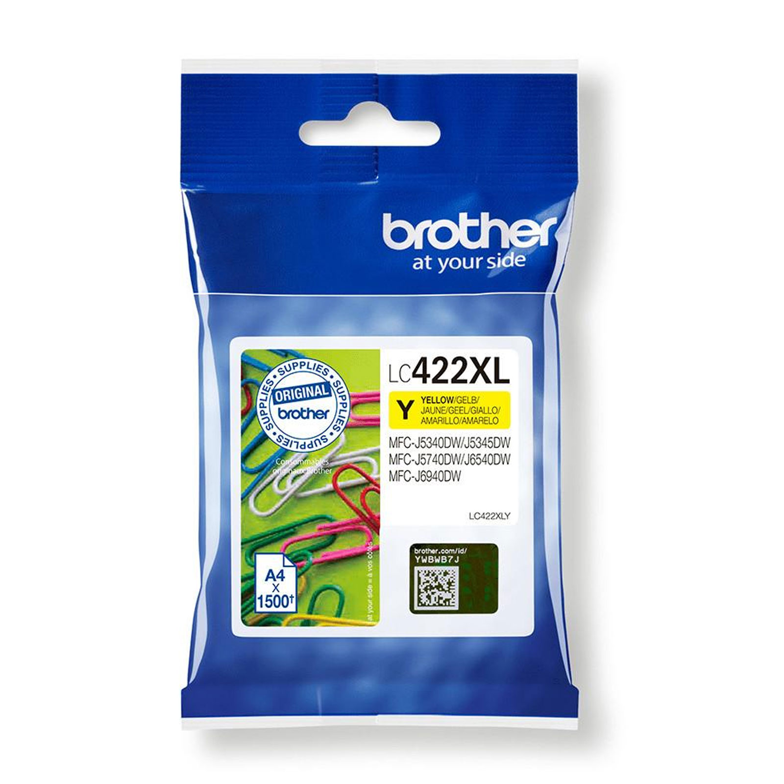 Brother LC422 XLY Druckerpatrone yellow