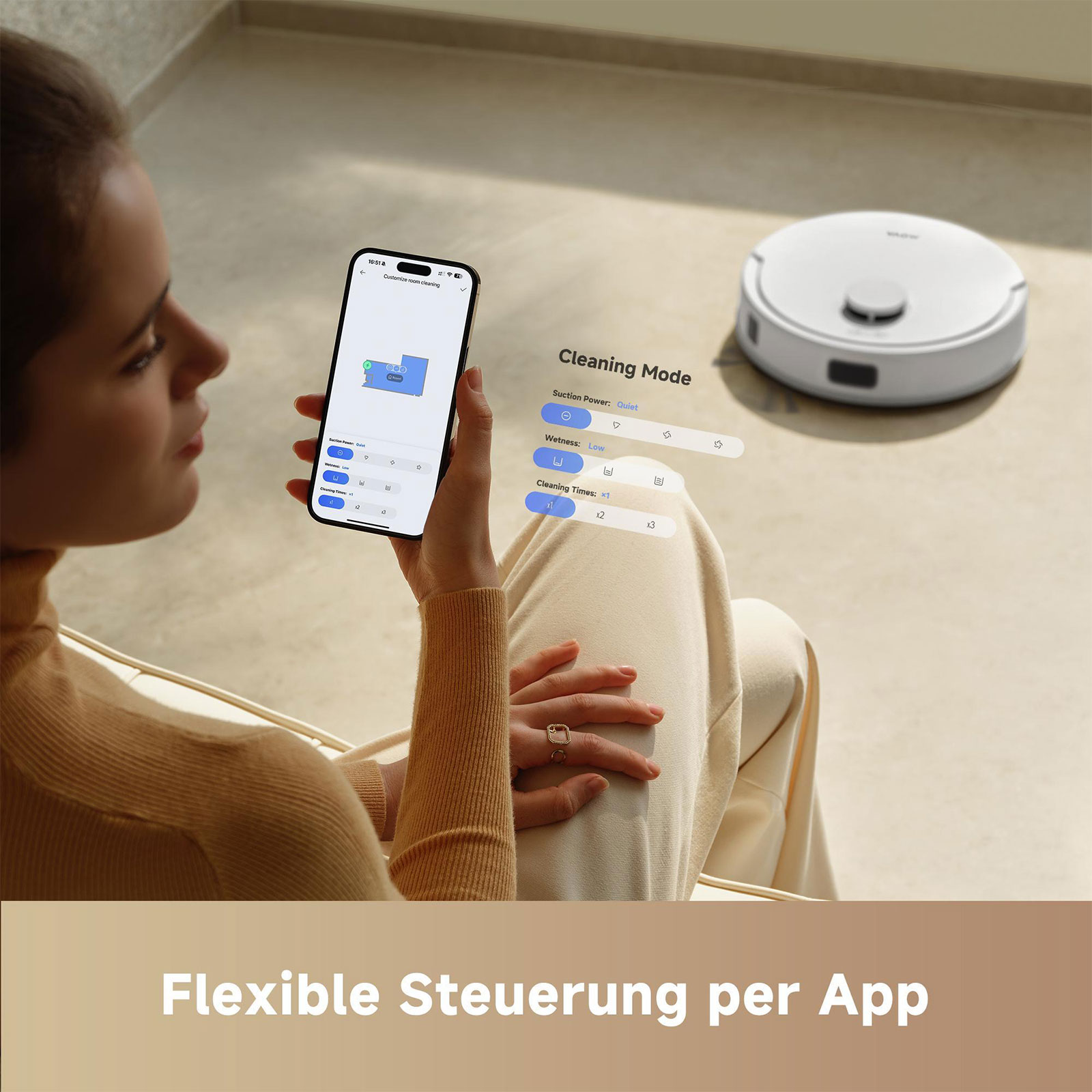 Dreame Mova E20 Saugroboter mit Wischfunktion