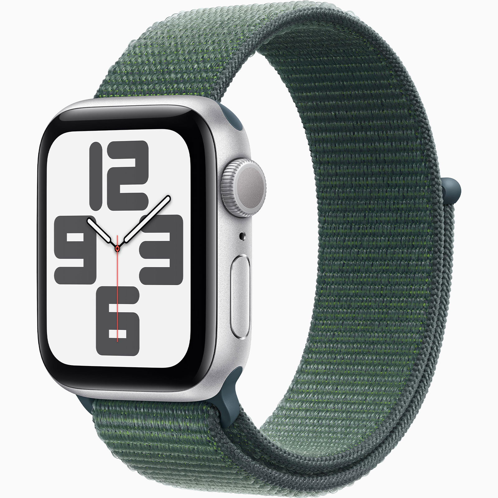 Apple Watch SE GPS, 44 mm Aluminiumgehäuse Mitternacht, mit Sport Loop Tinte