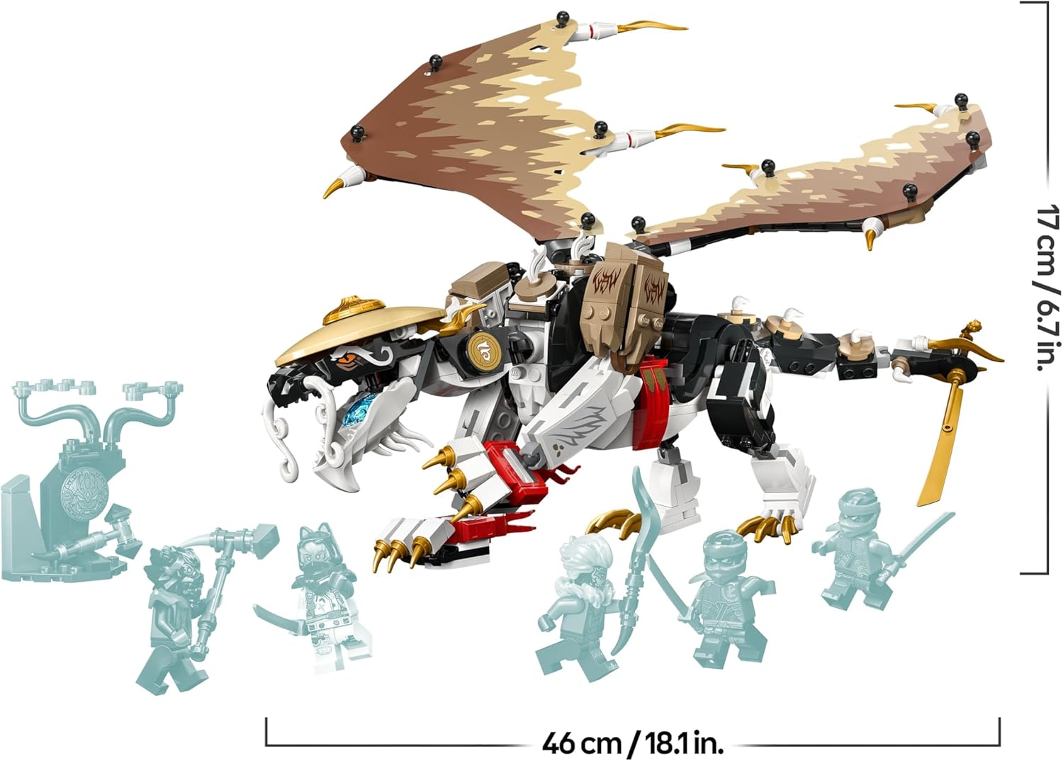 LEGO NINJAGO Egalt der Meisterdrache, Ninja-Set mit Drachen-Spielzeug 71809