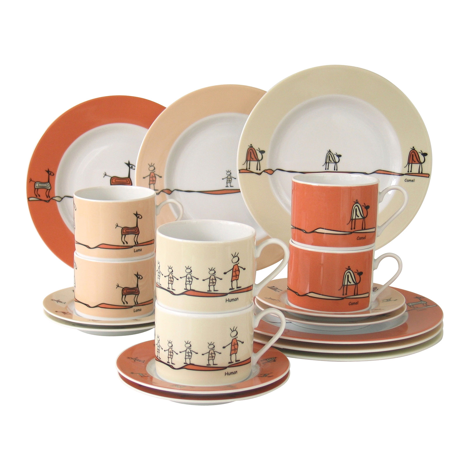 CreaTable, 10317, Serie Nature,Kaffeeservice 18 tlg