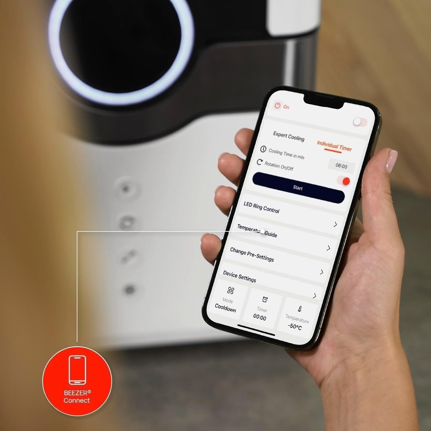 RITTER Beezer schwarz Getränkekühlschrank