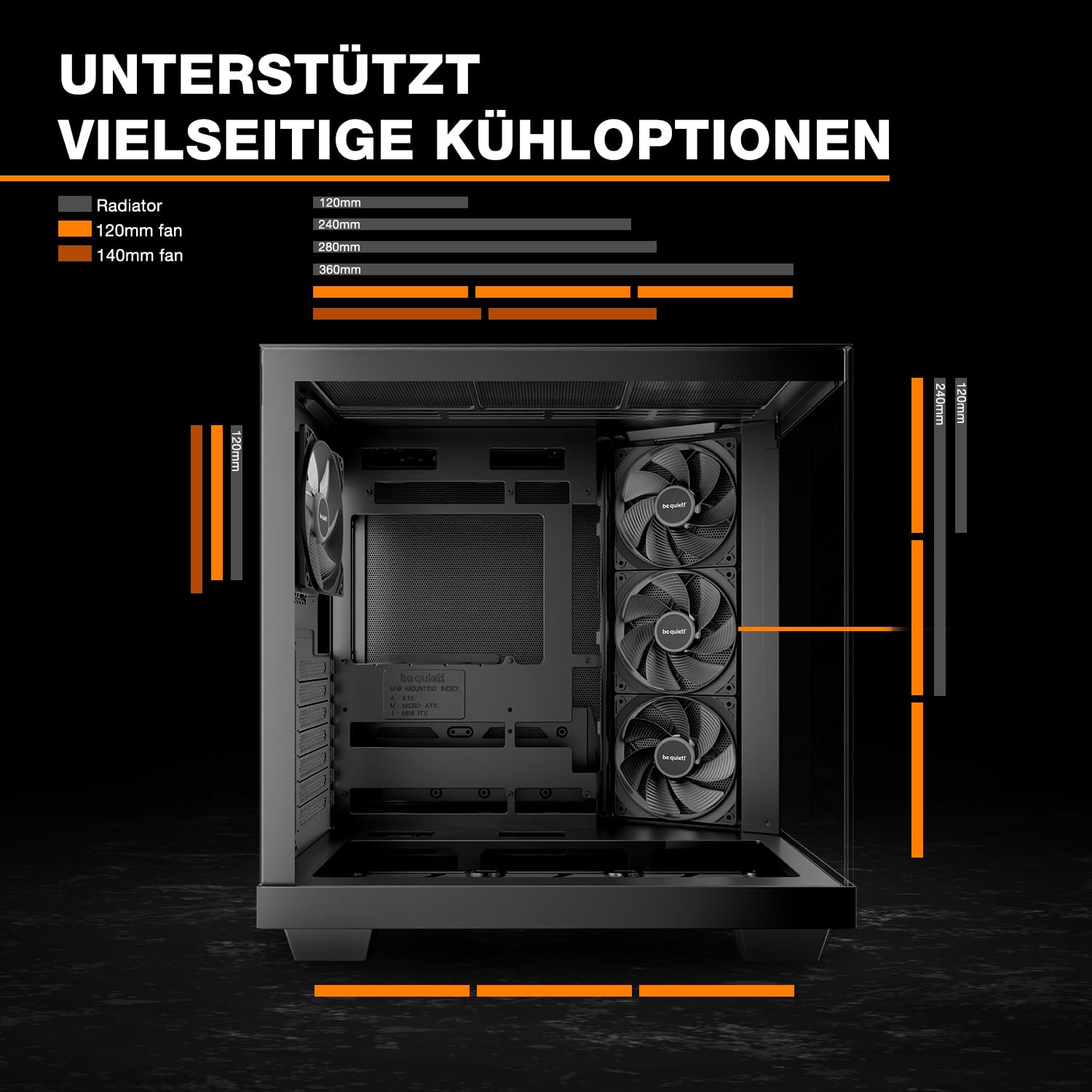 be quiet! Light Base 500 Black PC-Gehäuse