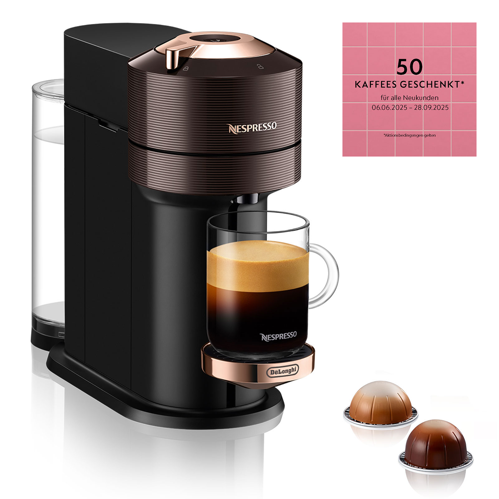Nespresso Vertuo Next Premium Rich Brown REFURBISHED