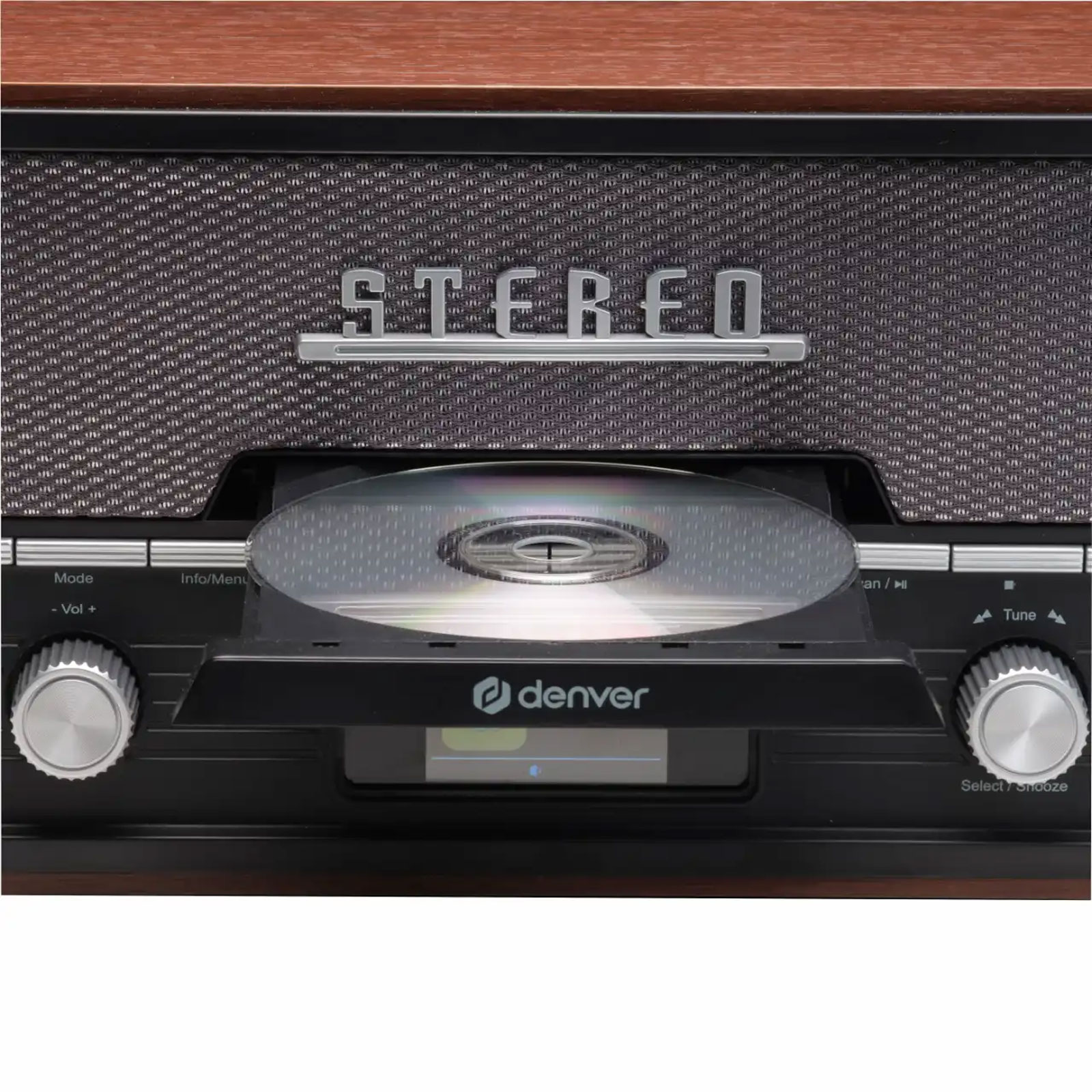 DENVER Retroradio MDA-525DW dunkles Holz