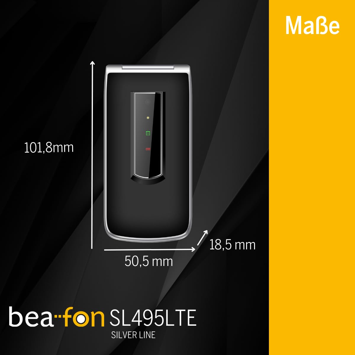 Beafon, SL495, LTE, Silverline, Klapphandy, Tastentelefon, Seniorenhandy