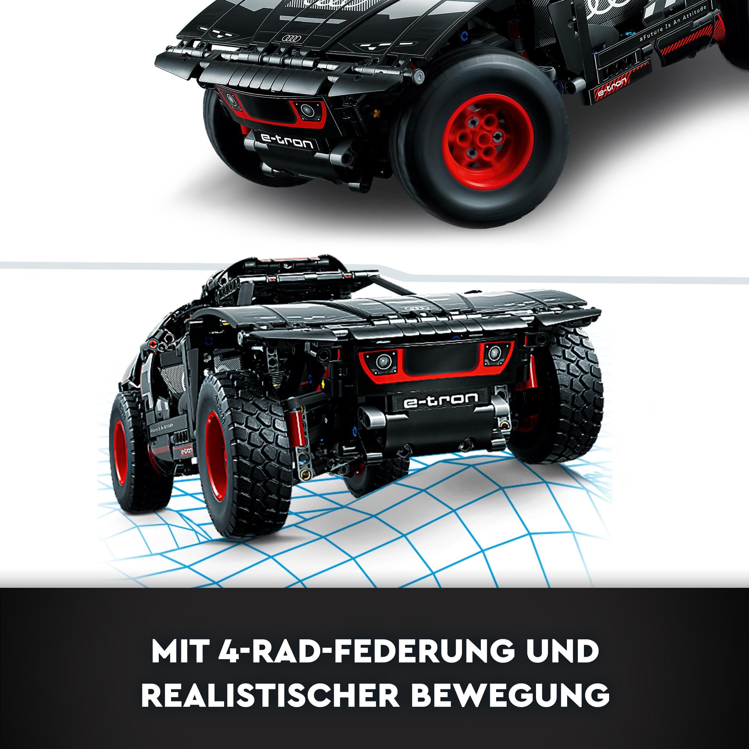 LEGO 42160 Technic Audi RS Q e-tron, ferngesteuertes Rallye-Auto-Spielzeug