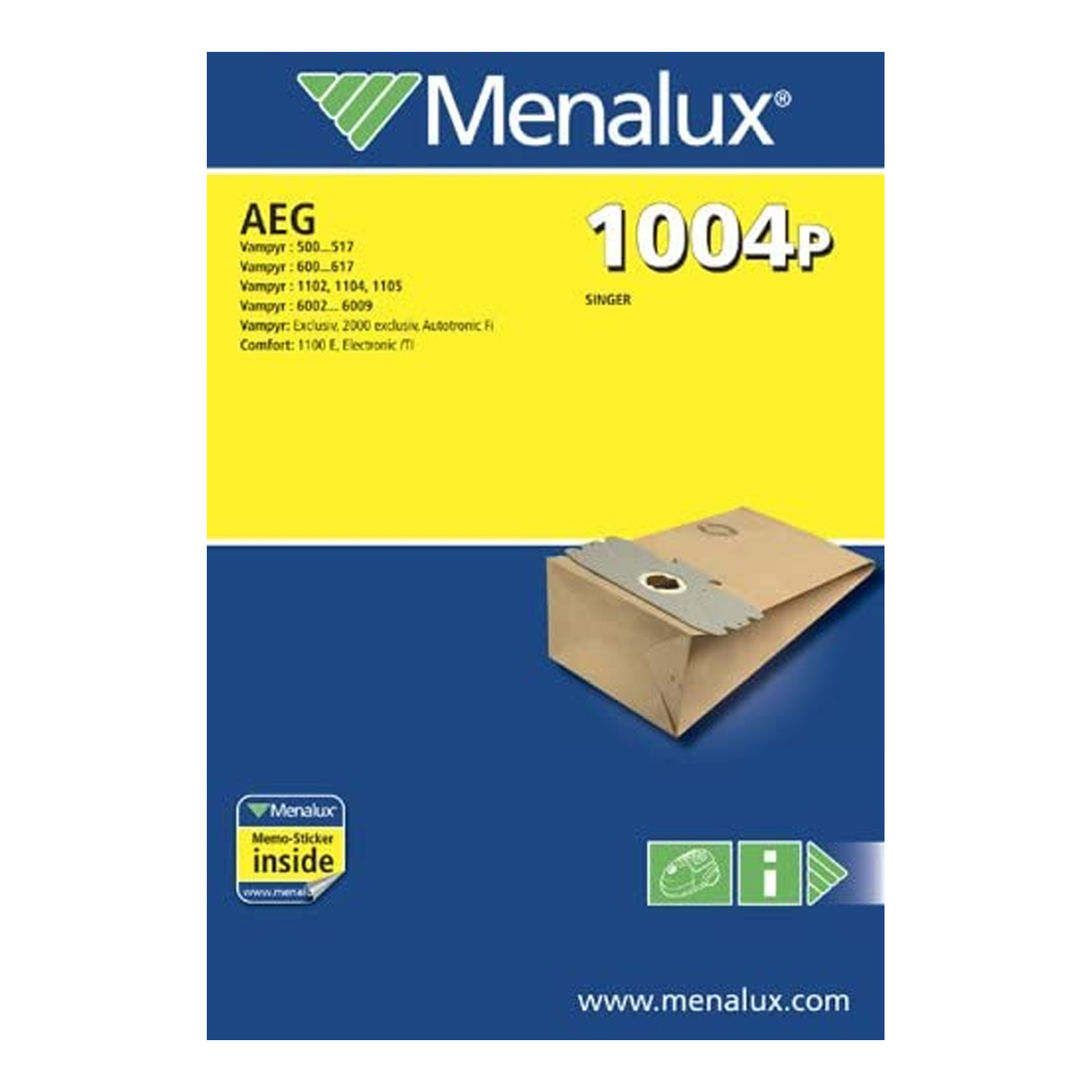 Menalux 1004P Staubsaugerbeutel Menalux 1004P Staubsaugerbeutel