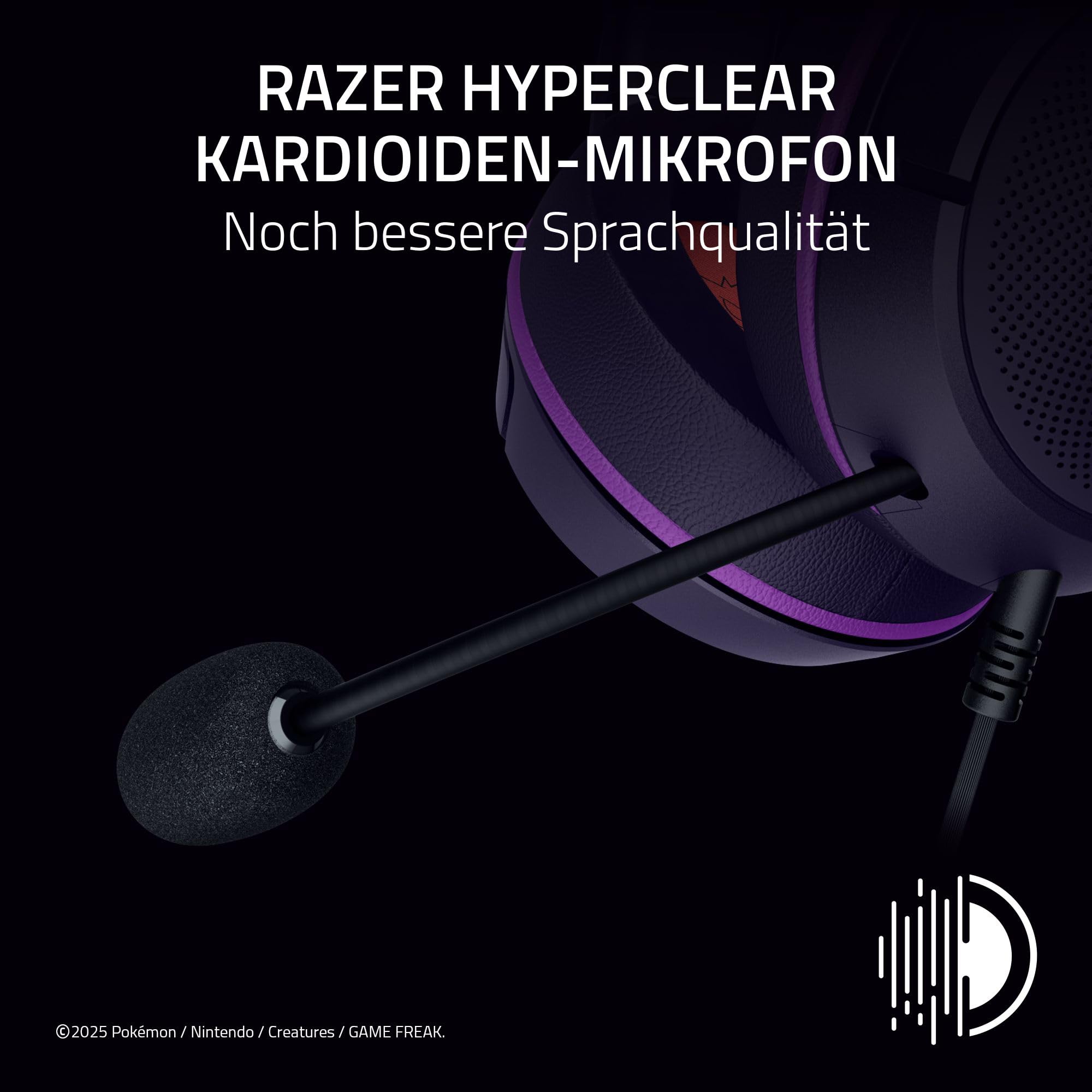 Razer Kraken Kitty V2 - Gengar Pokémon Edition - USB-Headset