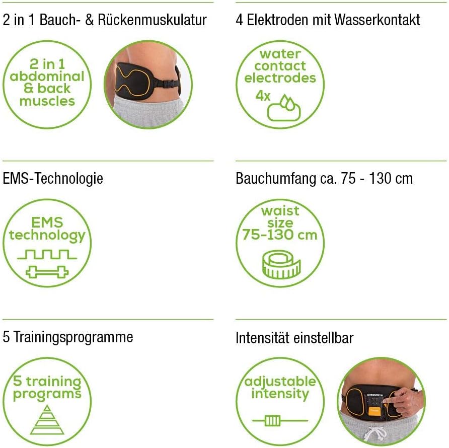 Beurer EM 39 Bauch- und Rückenmuskelgürtel