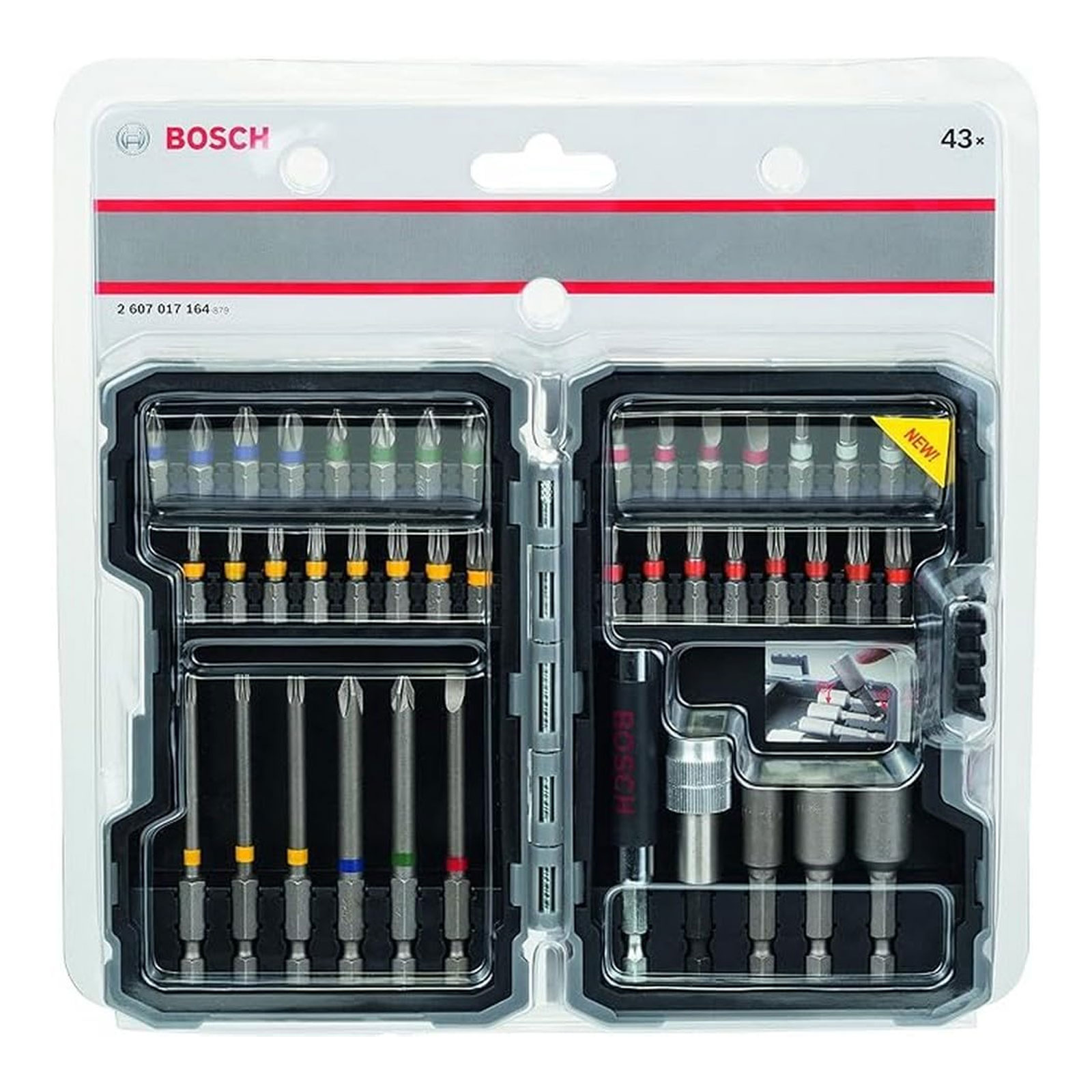 Bosch Professional 43 tlg. Schrauberbit-Set inkl. gratis Bosch Beanie