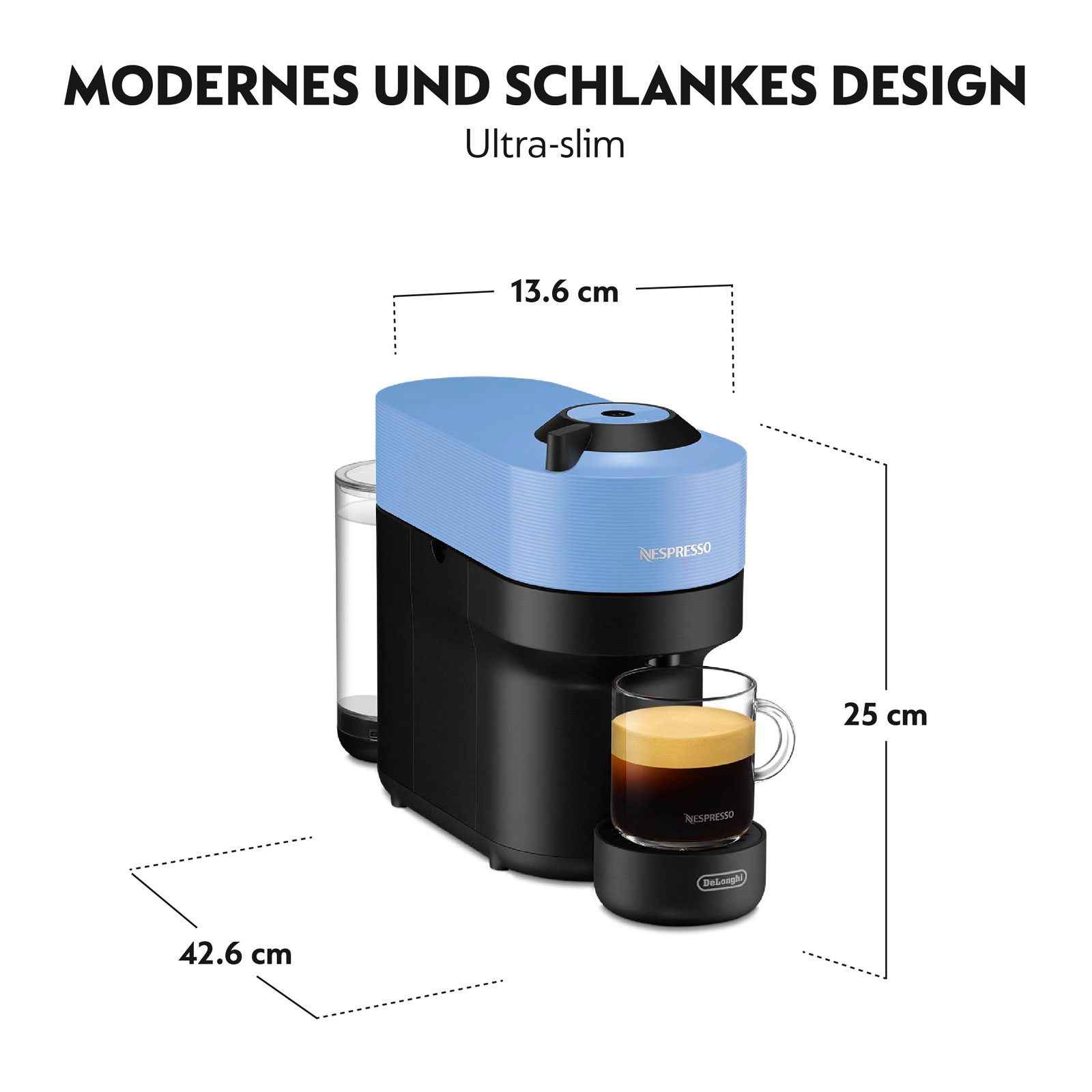 De'Longhi ENV90.A Nespresso Vertuo Pop schwarz/blau