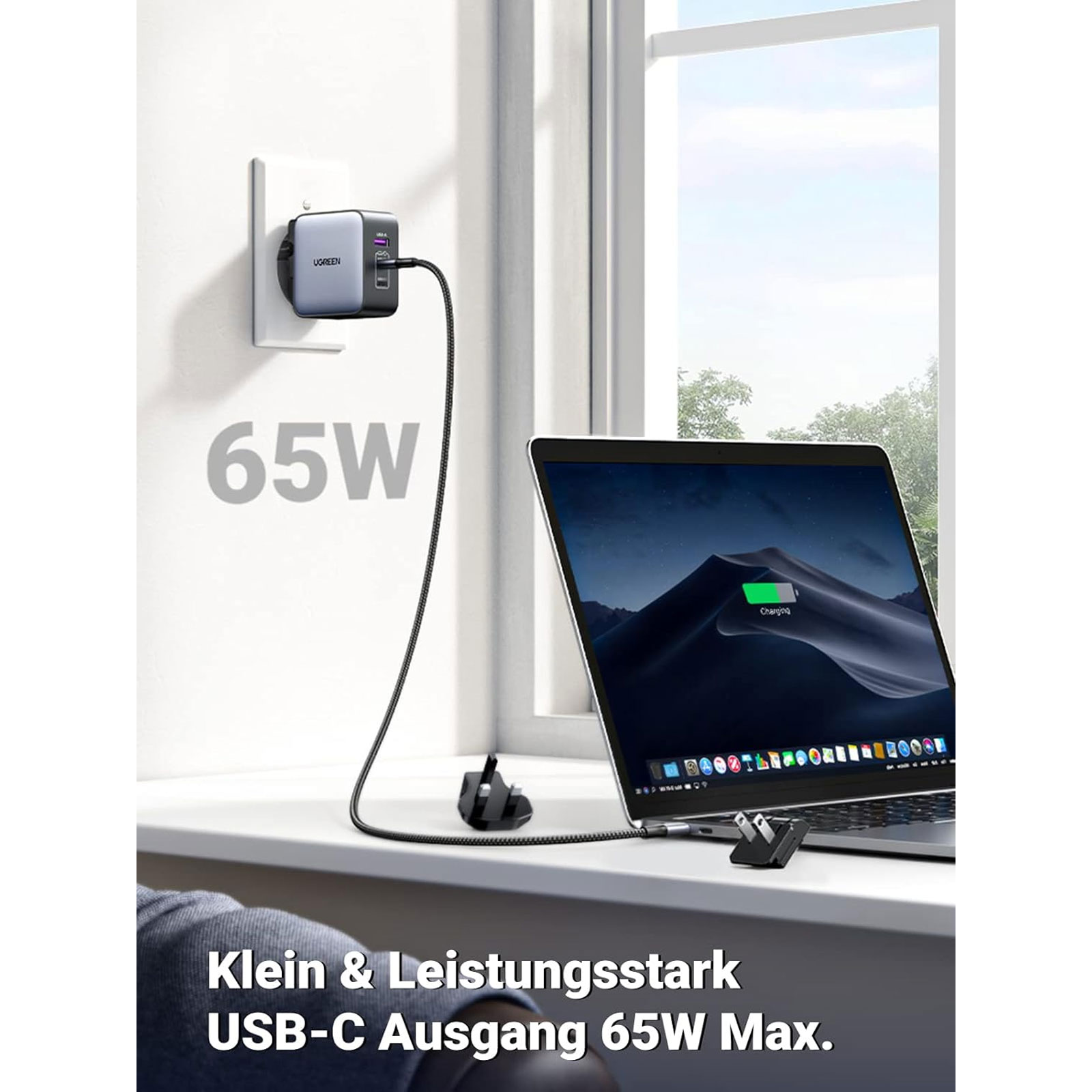 uGreen Ladegeräte UGR CHARGER 65W USB-A+2USB-C