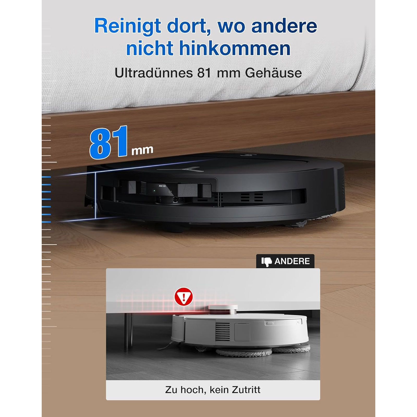 ECOVACS DEEBOT T50 OMNI BLACK EU Saugroboter