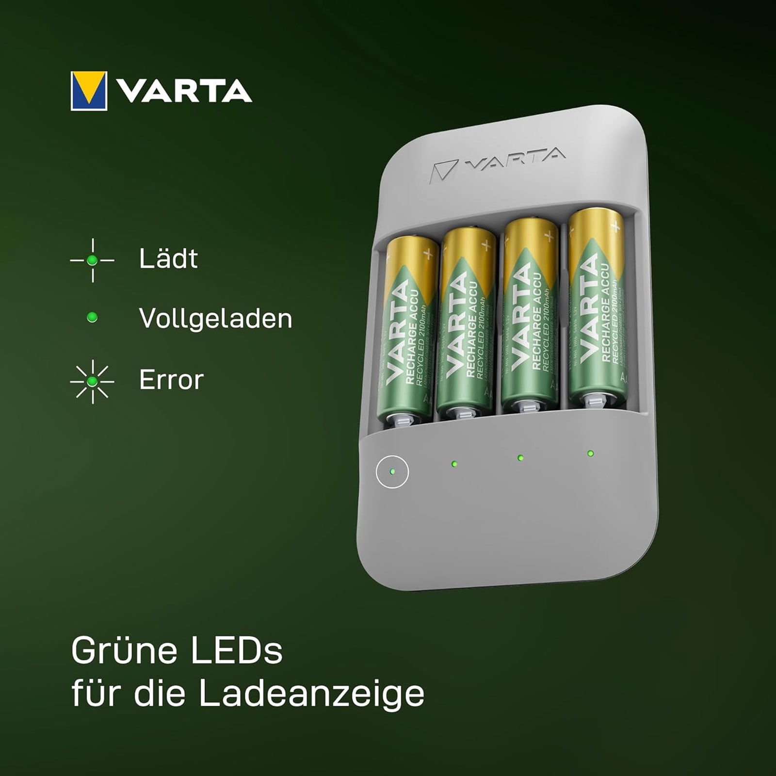 VARTA Ladegerät Eco Charger P.R ohne Bat.