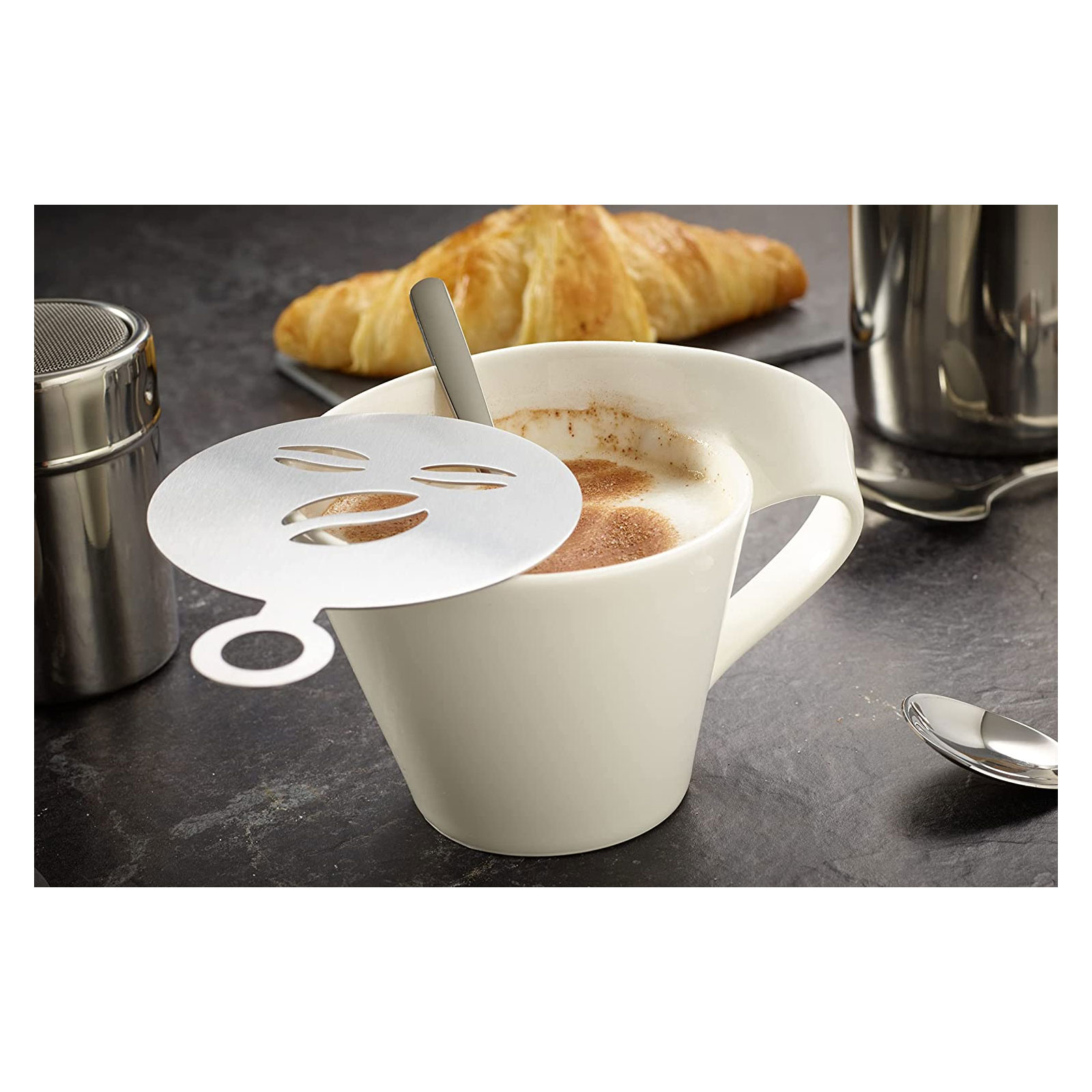 Echtwerk EW-BA-3501  Kaffeezubehör-Set 23tlg, 350 ml, silber