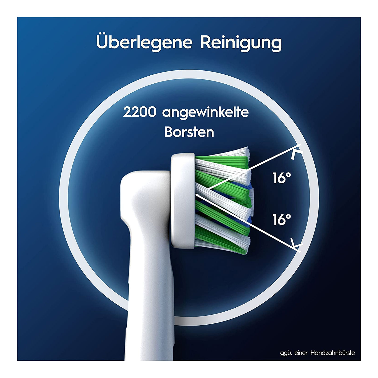 Oral-B Pro CrossAction Aufsteckbürsten für elektrische Zahnbürste, 6 Stück Oral-B Pro CrossAction Aufsteckbürsten für elektrische Zahnbürste, 6 Stück