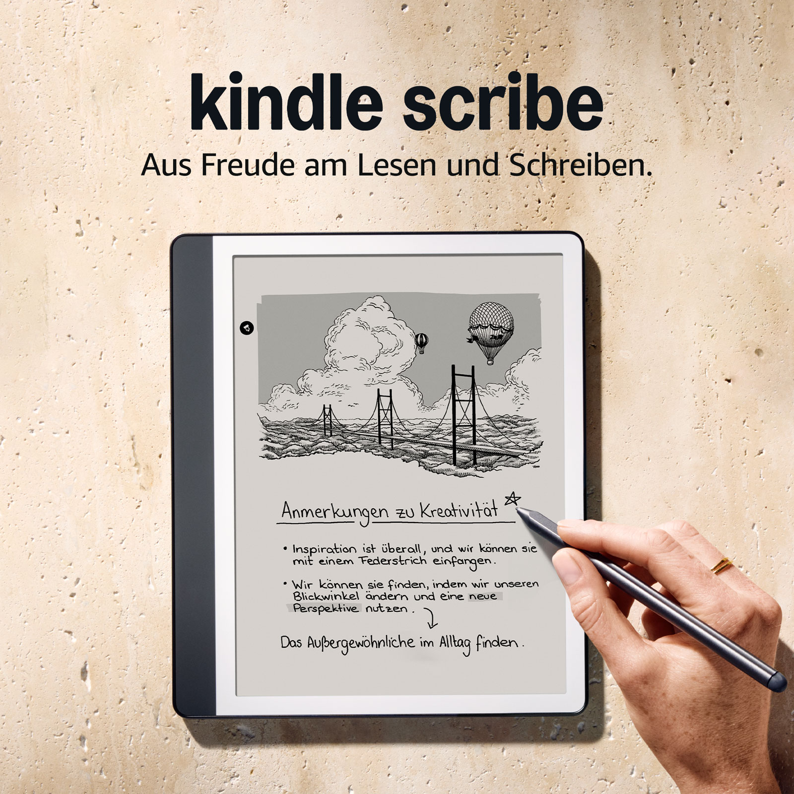 Amazon Der neue Amazon Kindle Scribe (2024), Mit Premium-Eingabestift, 16 GB, Anthrazit Amazon Der neue Amazon Kindle Scribe (2024), Mit Premium-Eingabestift, 16 GB, Anthrazit