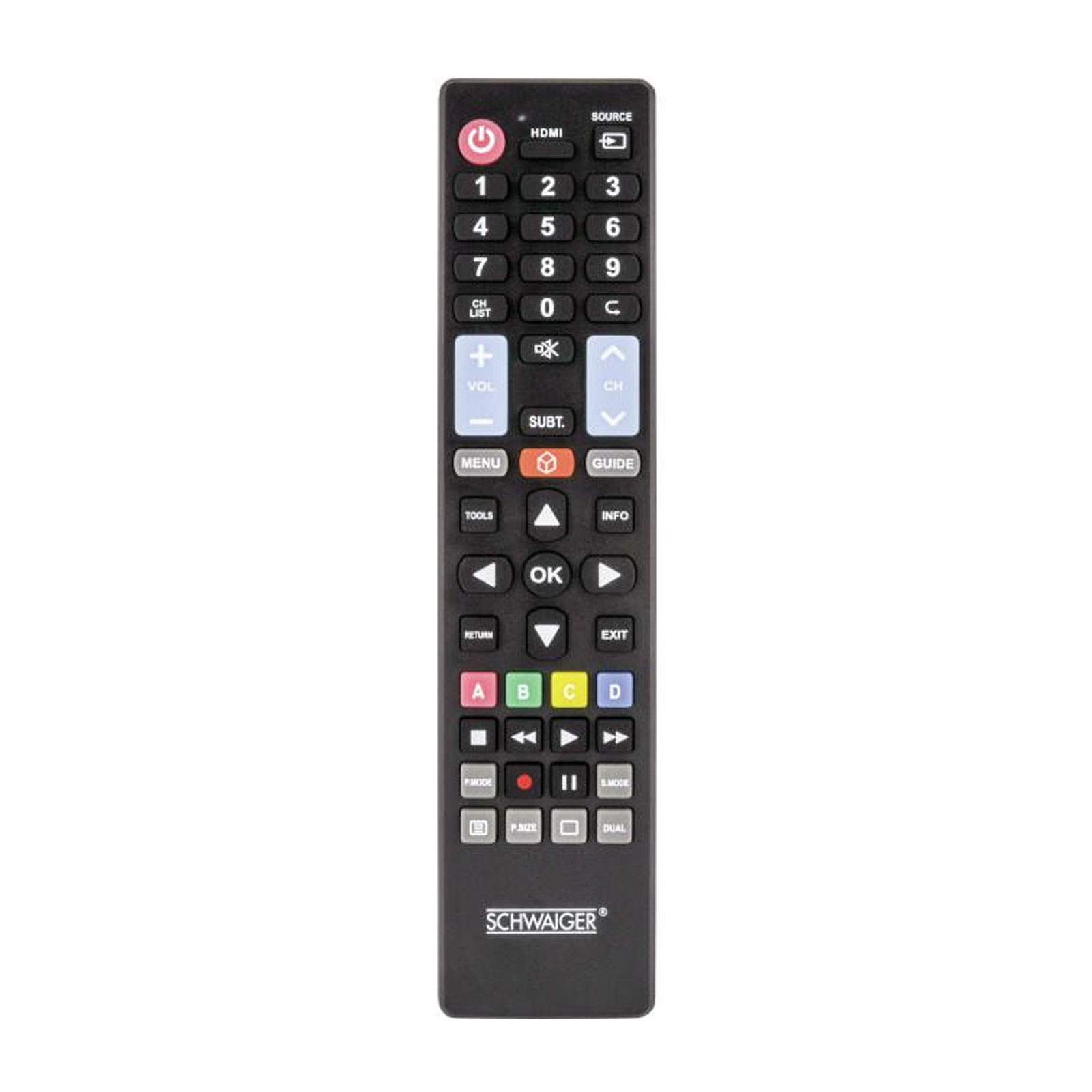 Schwaiger Universalfernbedienung 100 U 5in1 LG,Panasonic,Sony, Samsung, TP Vision