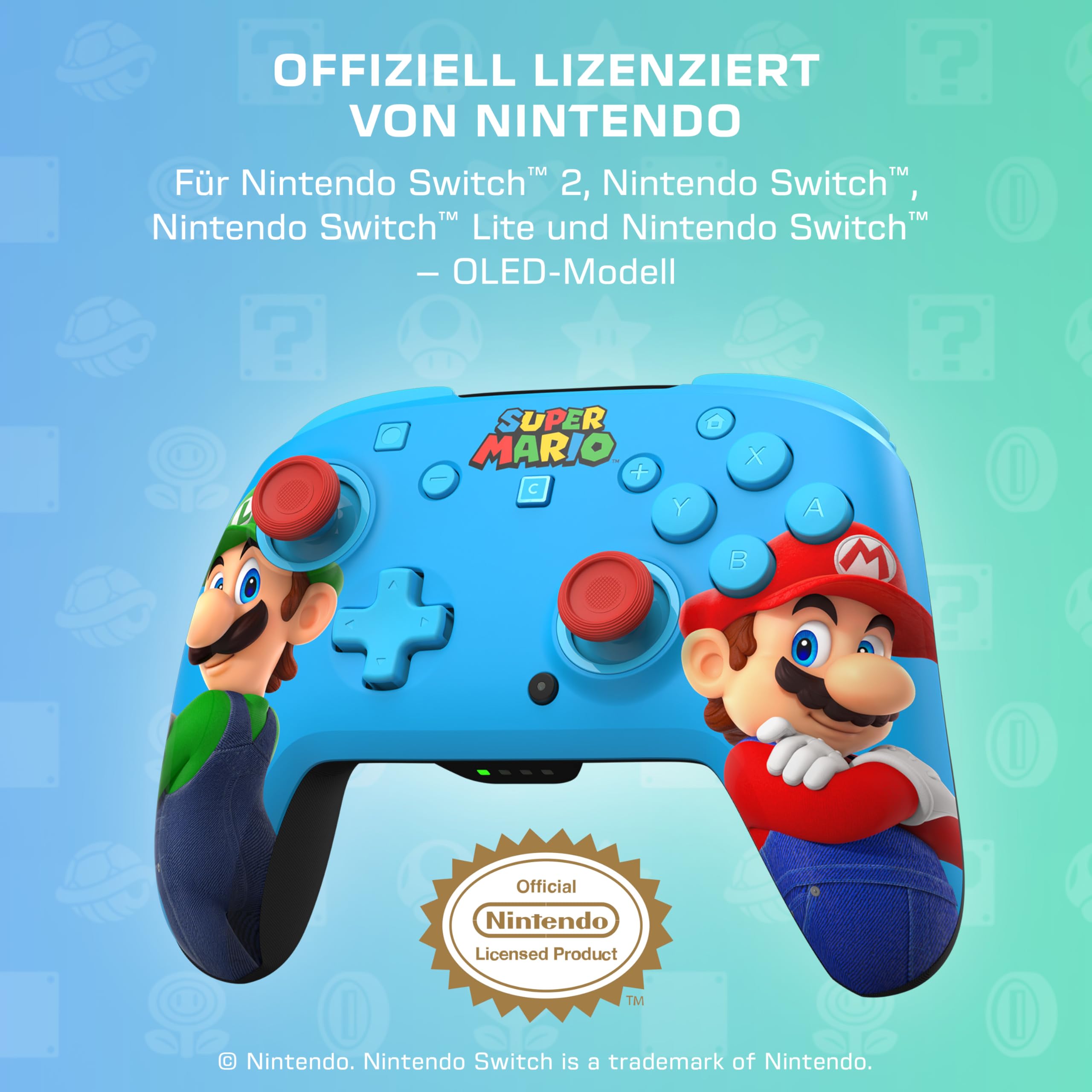 Turtle Beach Rematch Wireless Controller für Switch 2, Mario