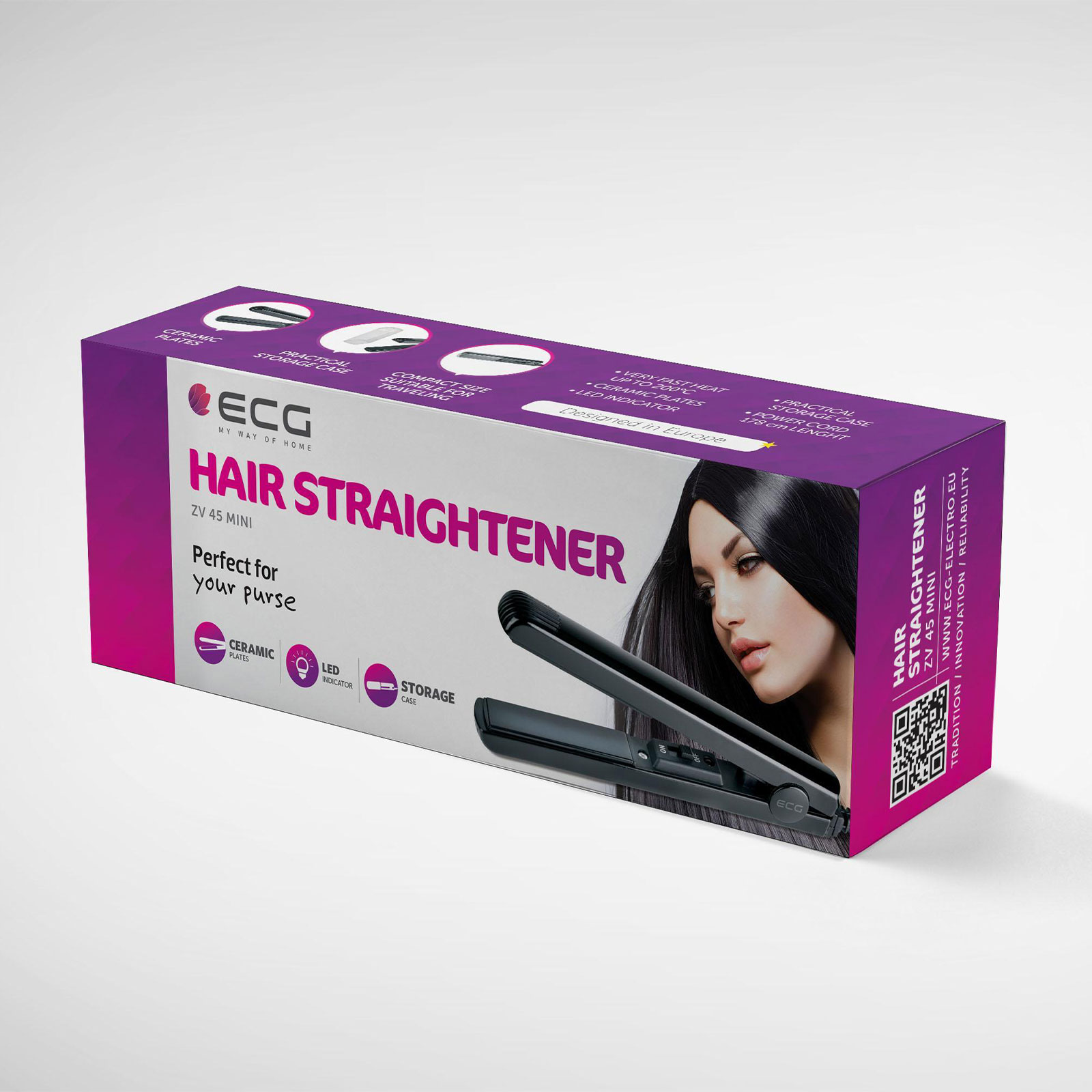 ECG ZV 45 Mini Haarglätter