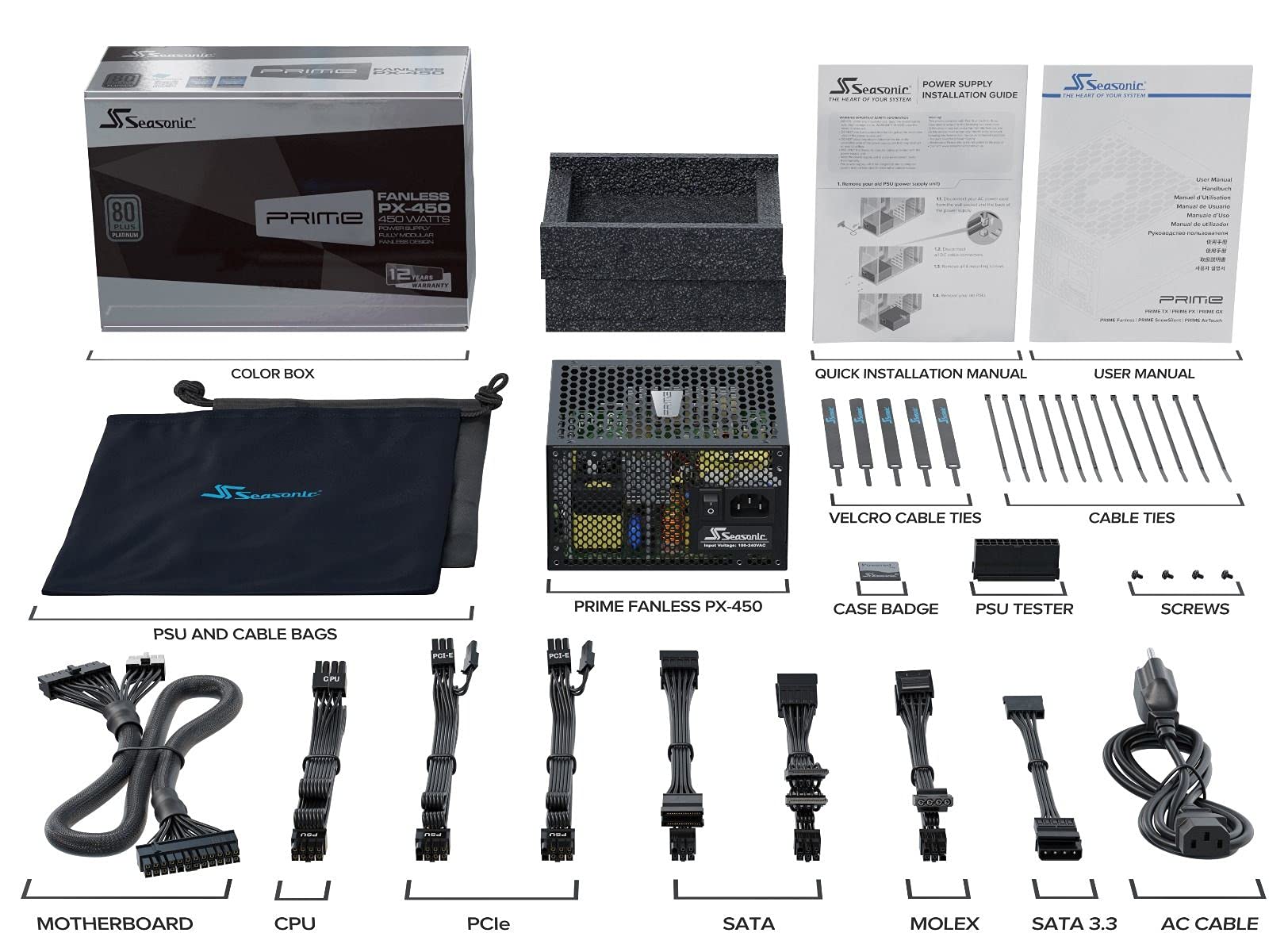 Seasonic Prime Fanless PX-500 | 500W PC-Netzteil