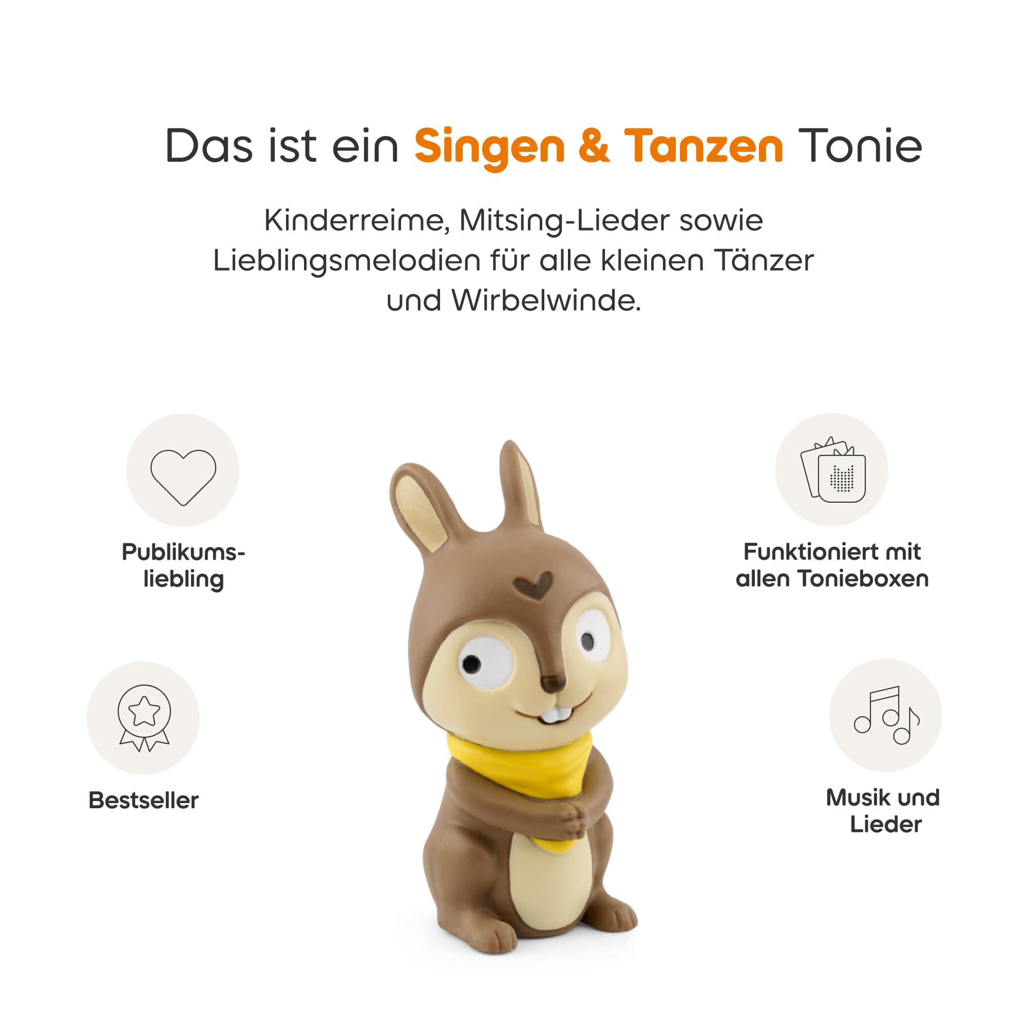 tonies Hörfigur für Toniebox, Lieblings-Kinderlieder – Kindergartenlieder