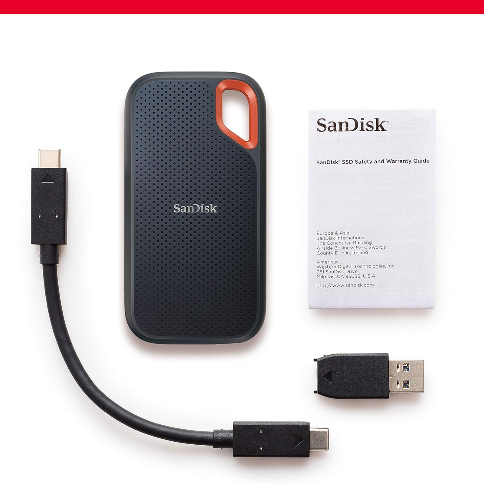 SanDisk Extreme Portable SSD V2 1 TB Externe SSD-Festplatte