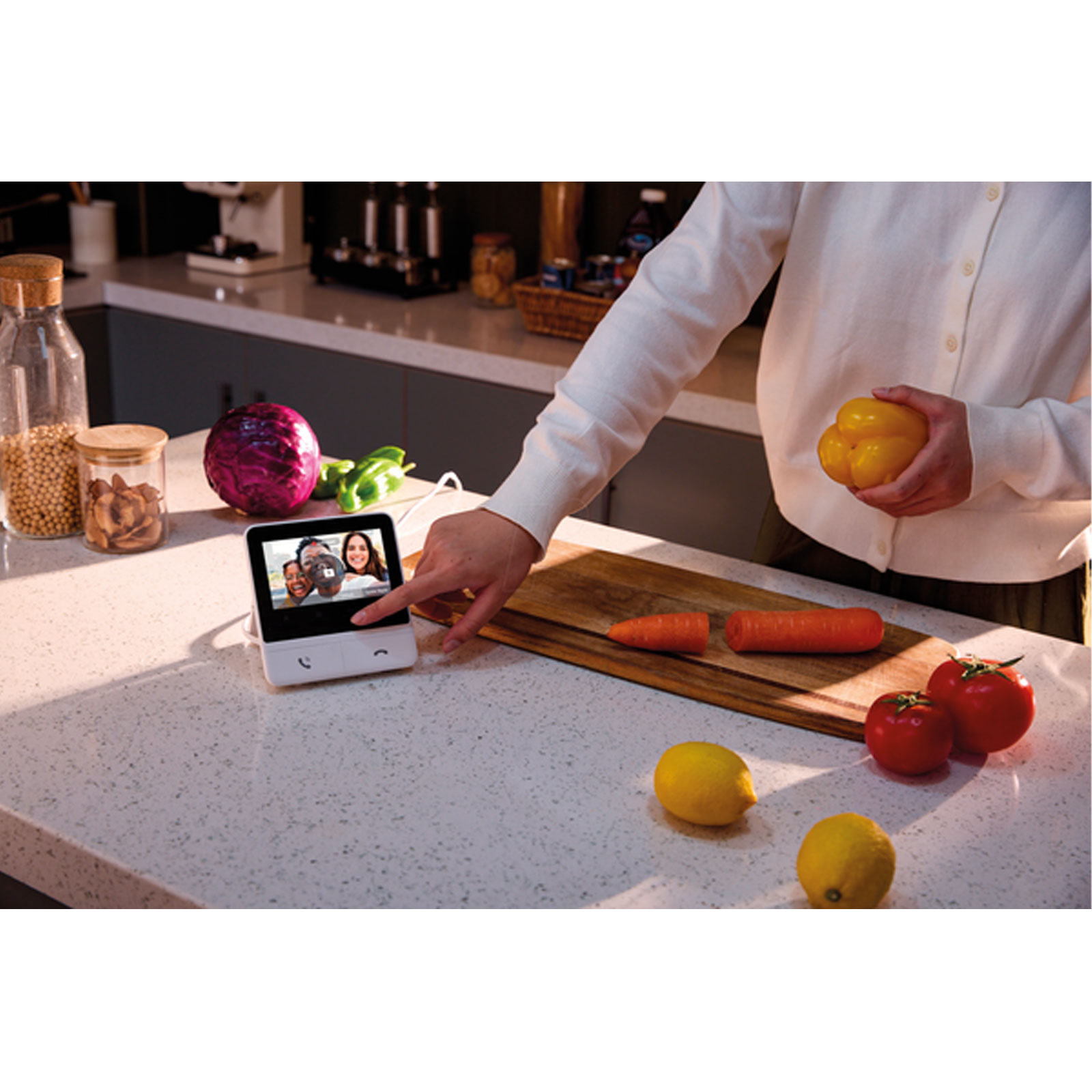 SwitchBot Videotürklingel inklusive Gegensprechanlage mit Monitor