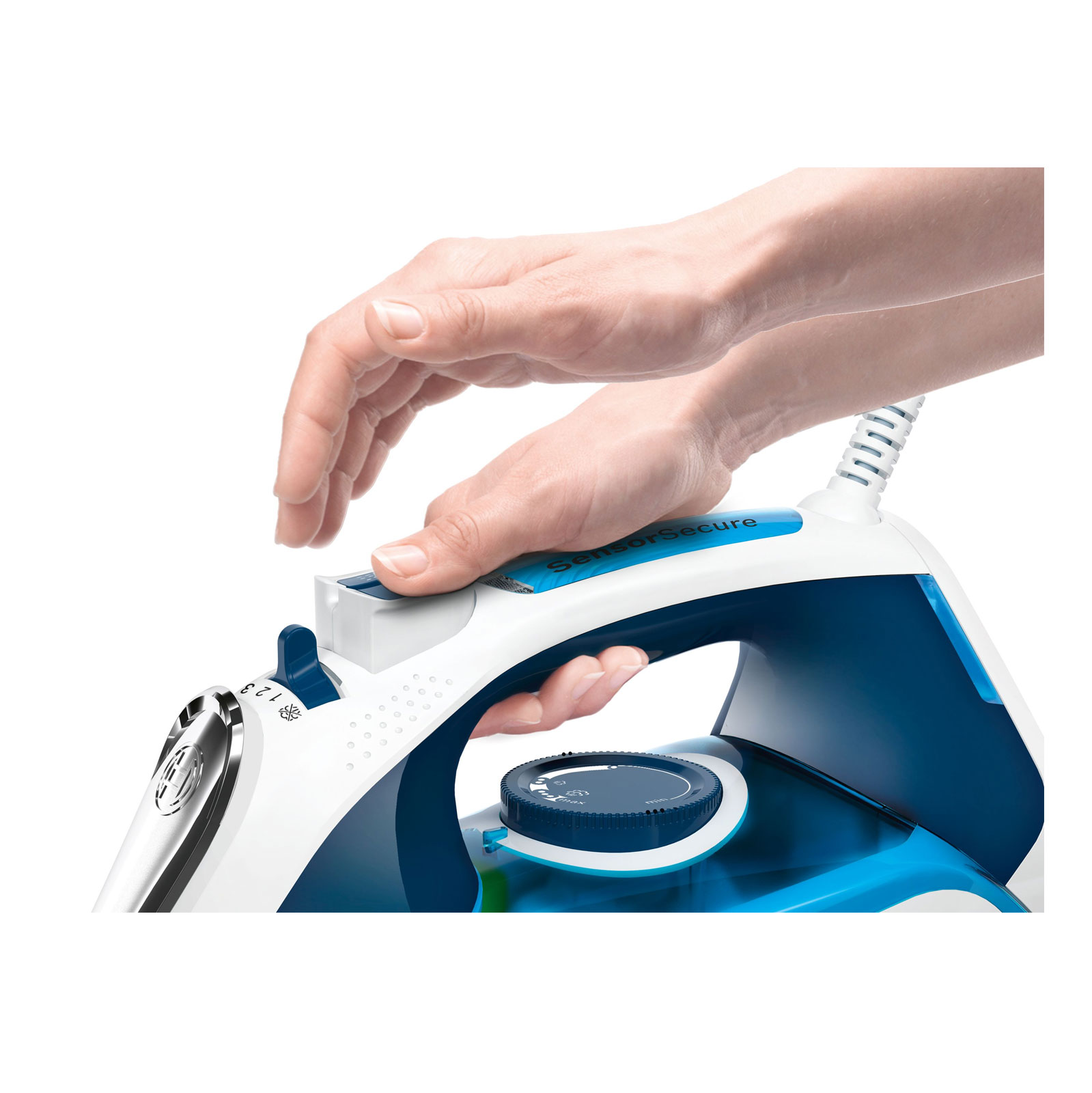 Bosch TDA5029210 Dampfbügeleisen Cera-Glissée 2900 W night blue/ice blue