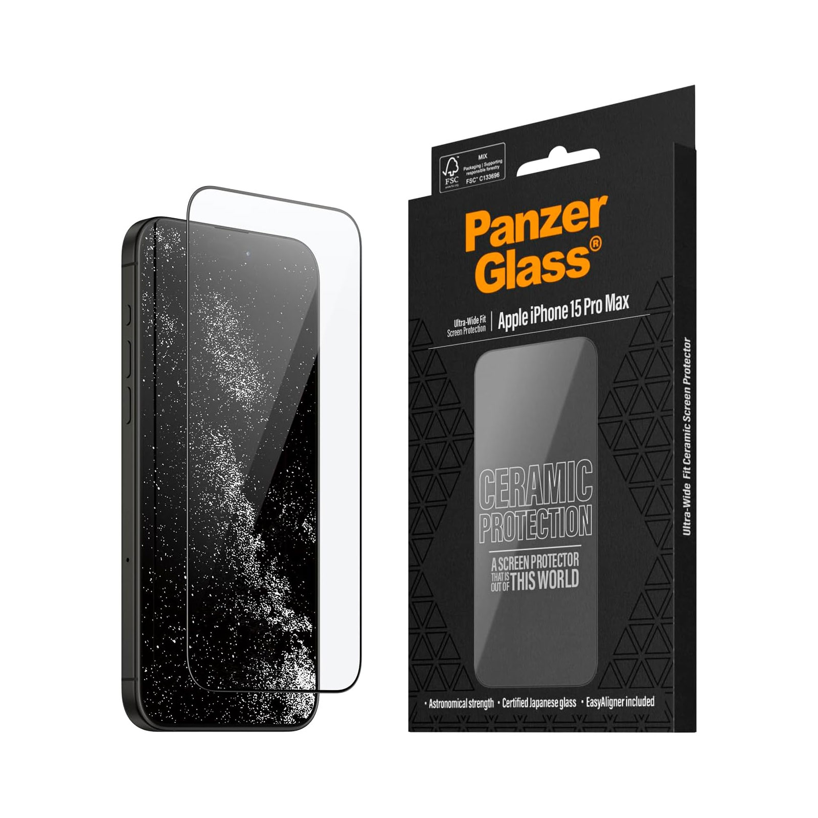 PanzerGlass Ceramic Protection for iPhone 15 Pro Max