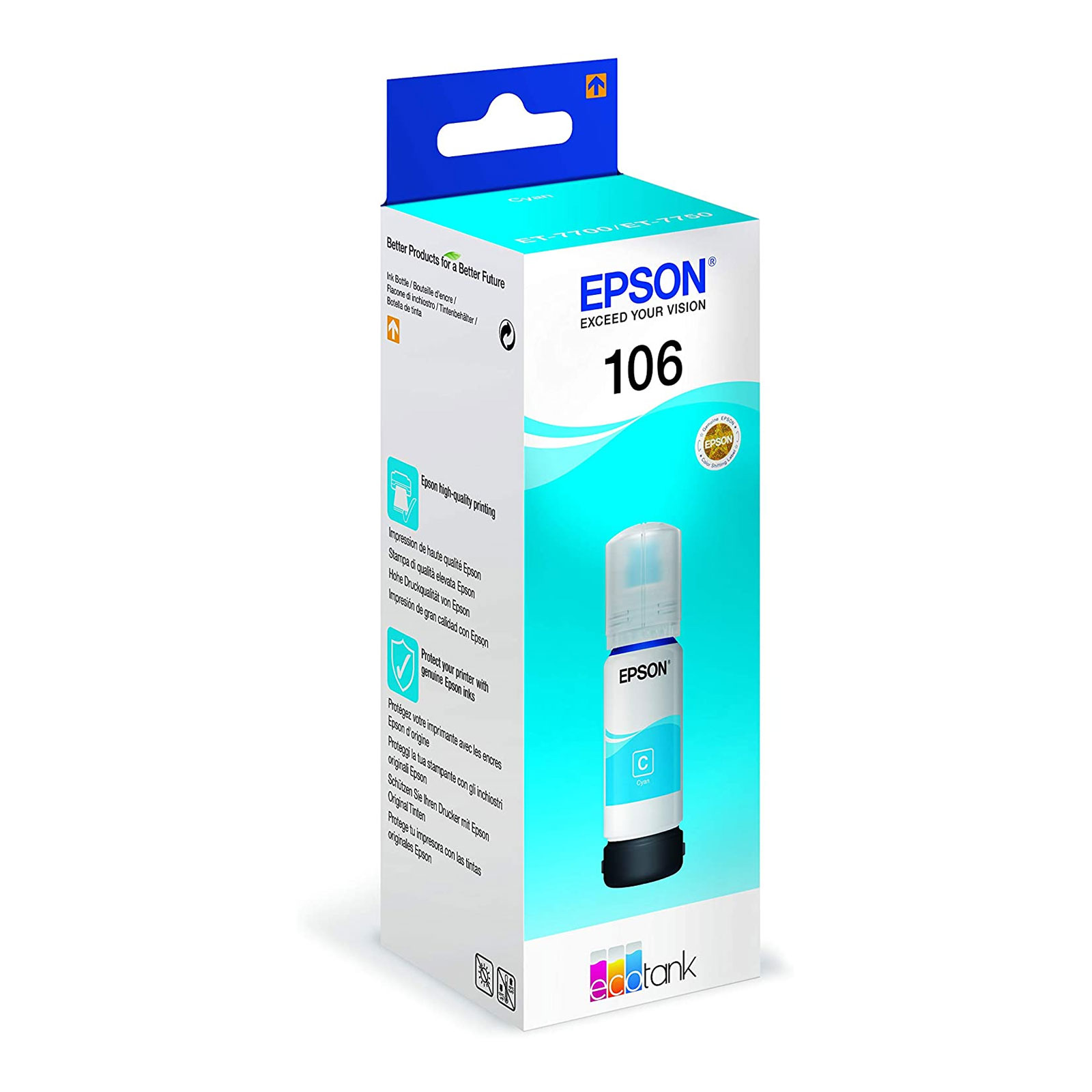 Epson C13T00R240 EcoTank ink bottle 106 Cyan