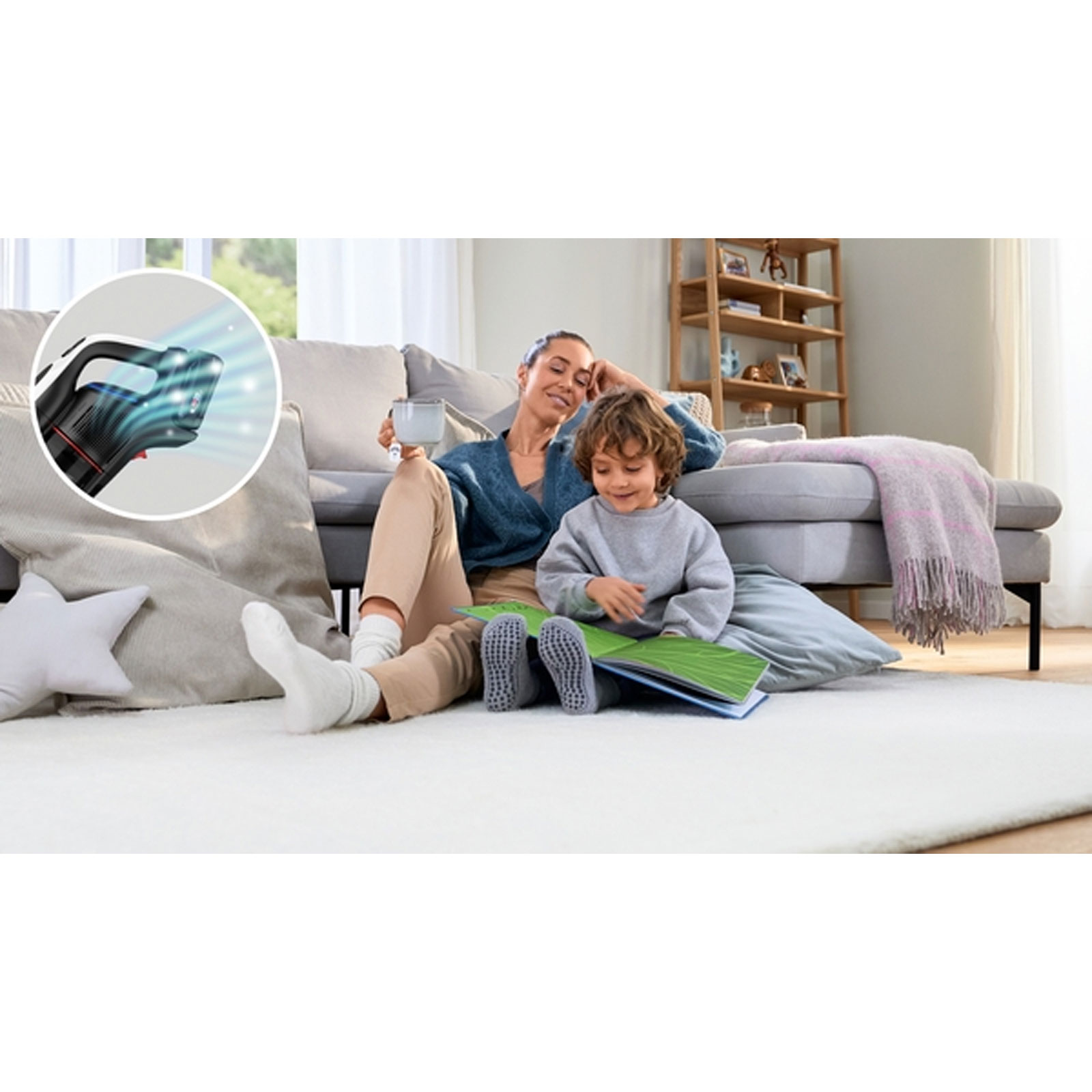 Bosch BTS942WQC Akku-Staubsauger, Unlimited 9, Weiß
