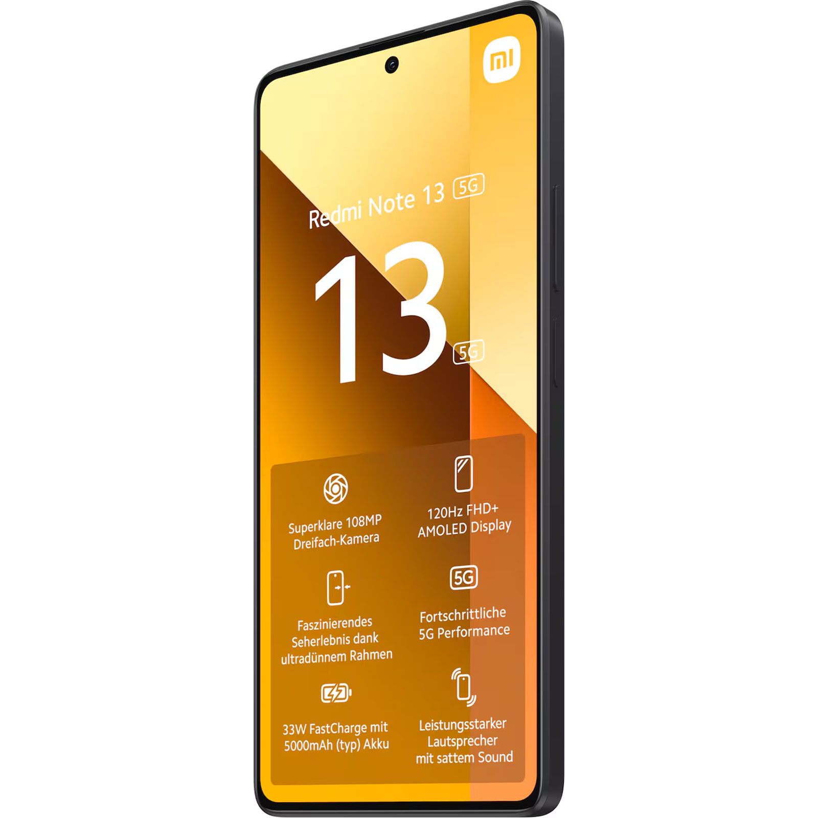 Xiaomi Redmi Note 13 5G 8GB + 256GB Arctic White Smartphone (6,67 Zoll, 108 MP, Triple-Kamera, 5.000-mAh, Octa-Core, Fingerabdrucksensor, Gesichtserkennung, weiß)