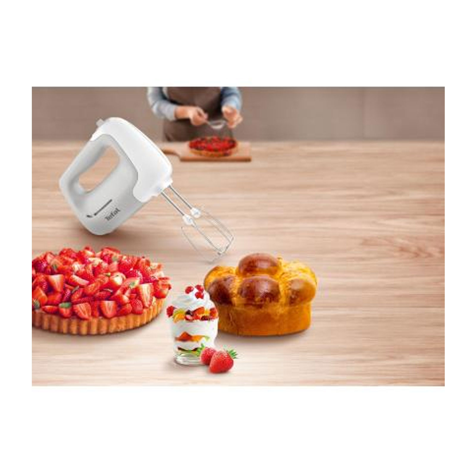 Tefal  HT450B Prep Mix Handmixer weiß/grau