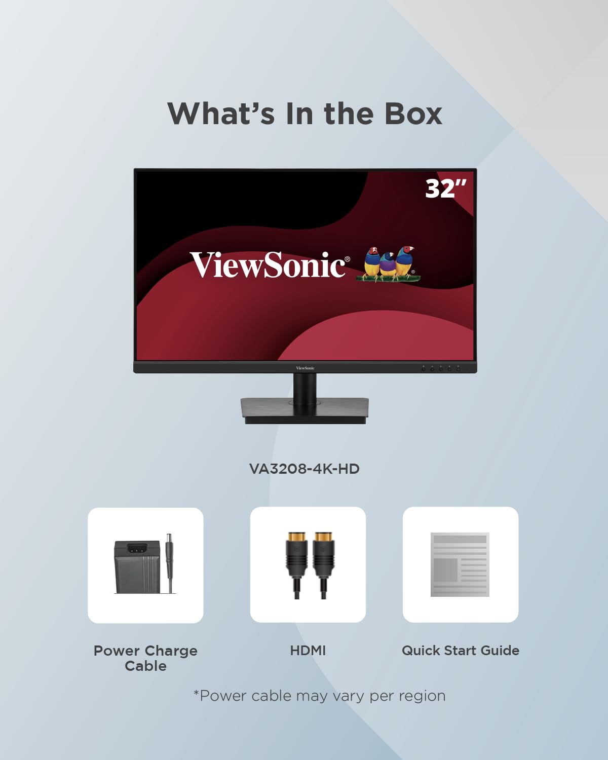 ViewSonic VA3208-4K-HD 32 Zoll 4K UHD Monitor mit HDR 10
