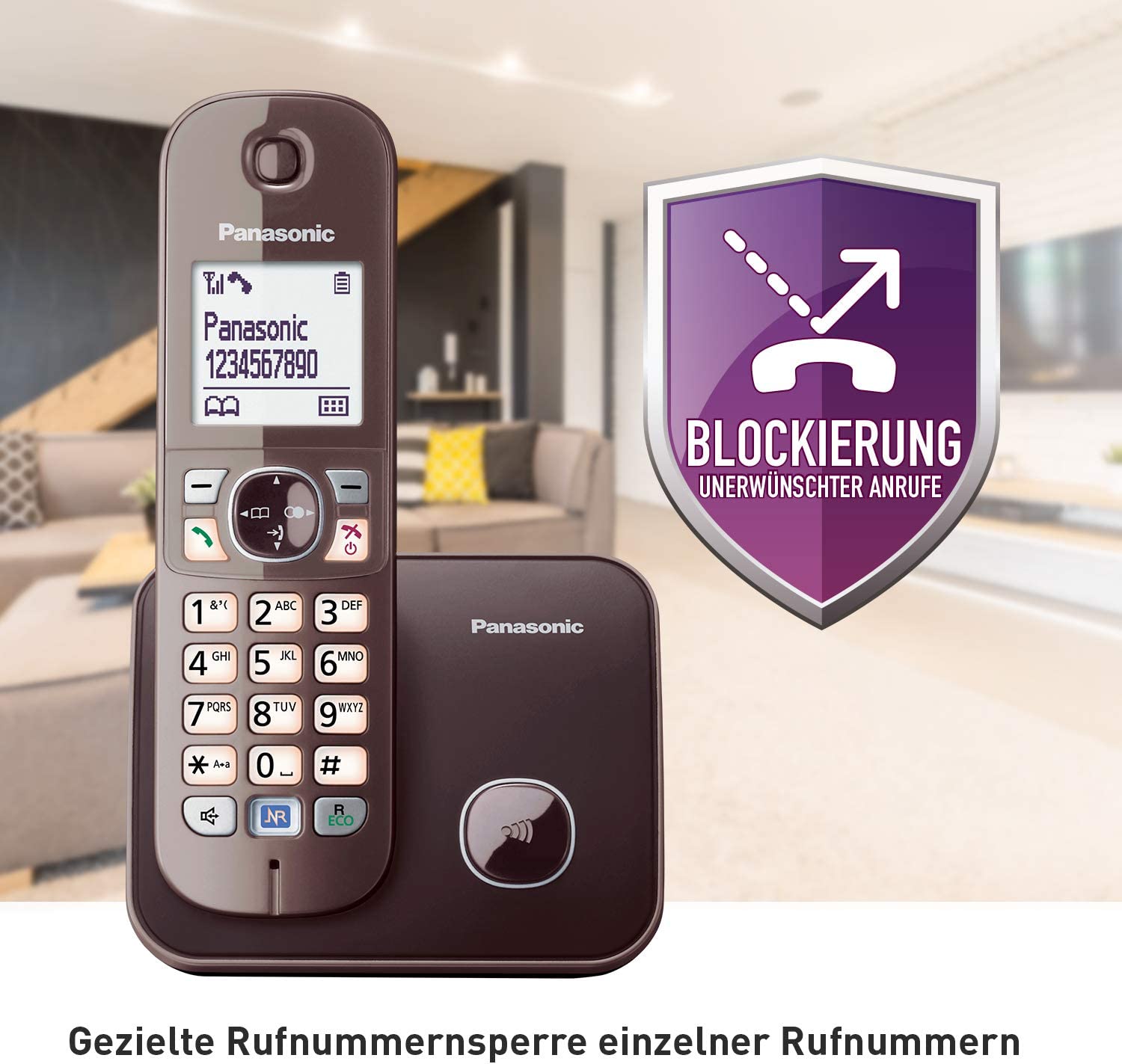 Panasonic KX-TG 6811 GA mocca-braun Schnurloses Telefon