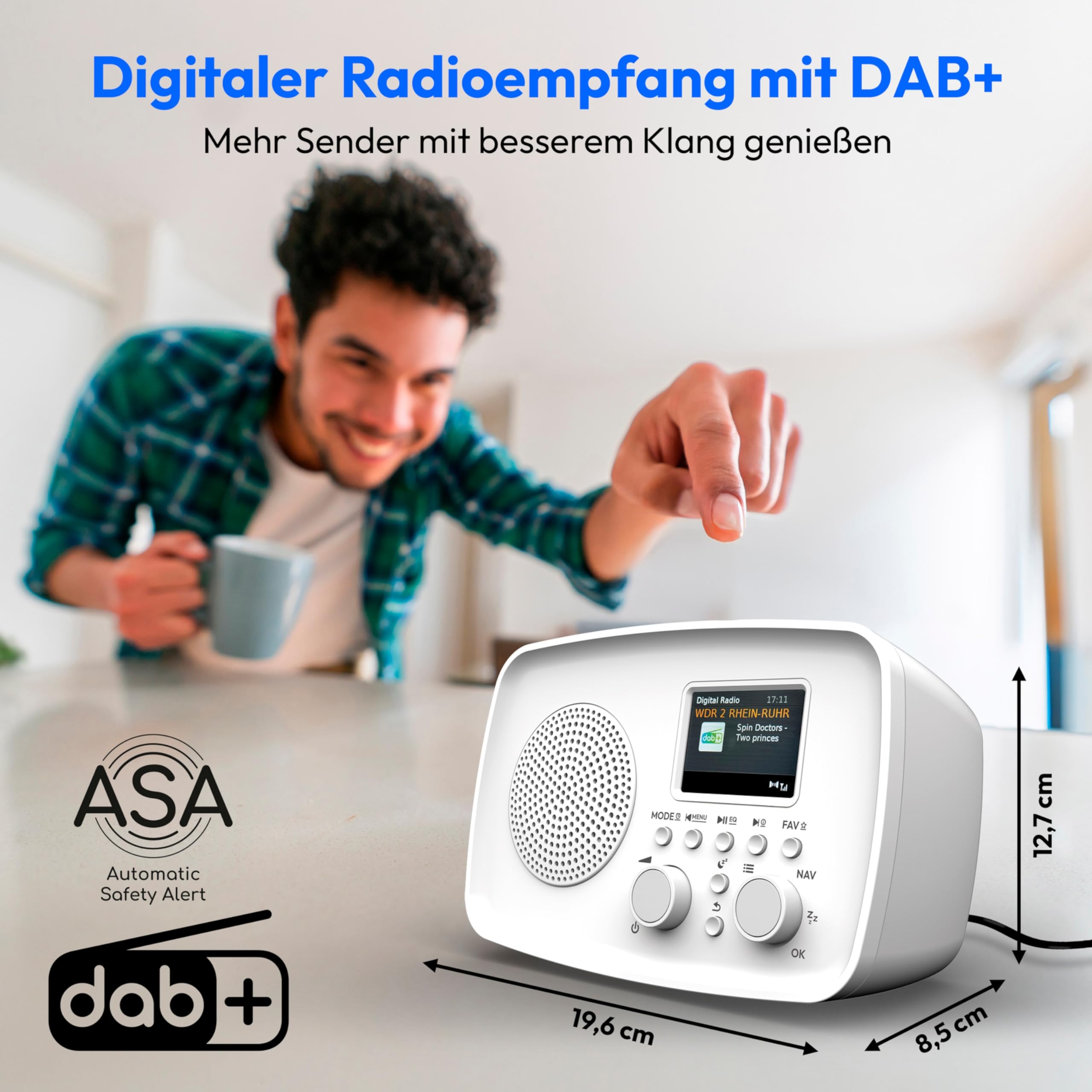 MEDION DAB+ Radio mit Bluetooth DRE-1