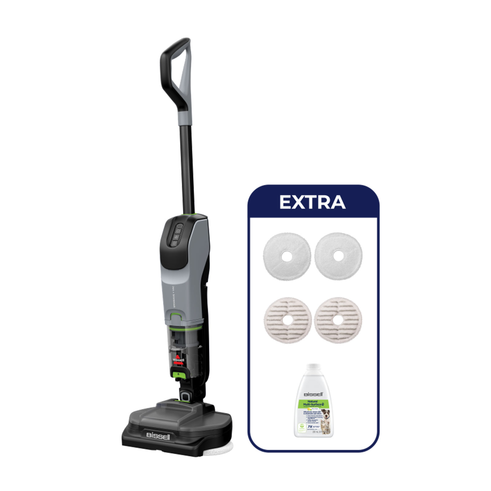 Bissel 3898N Spinwave + VAC Pet Hartbodenreiniger 