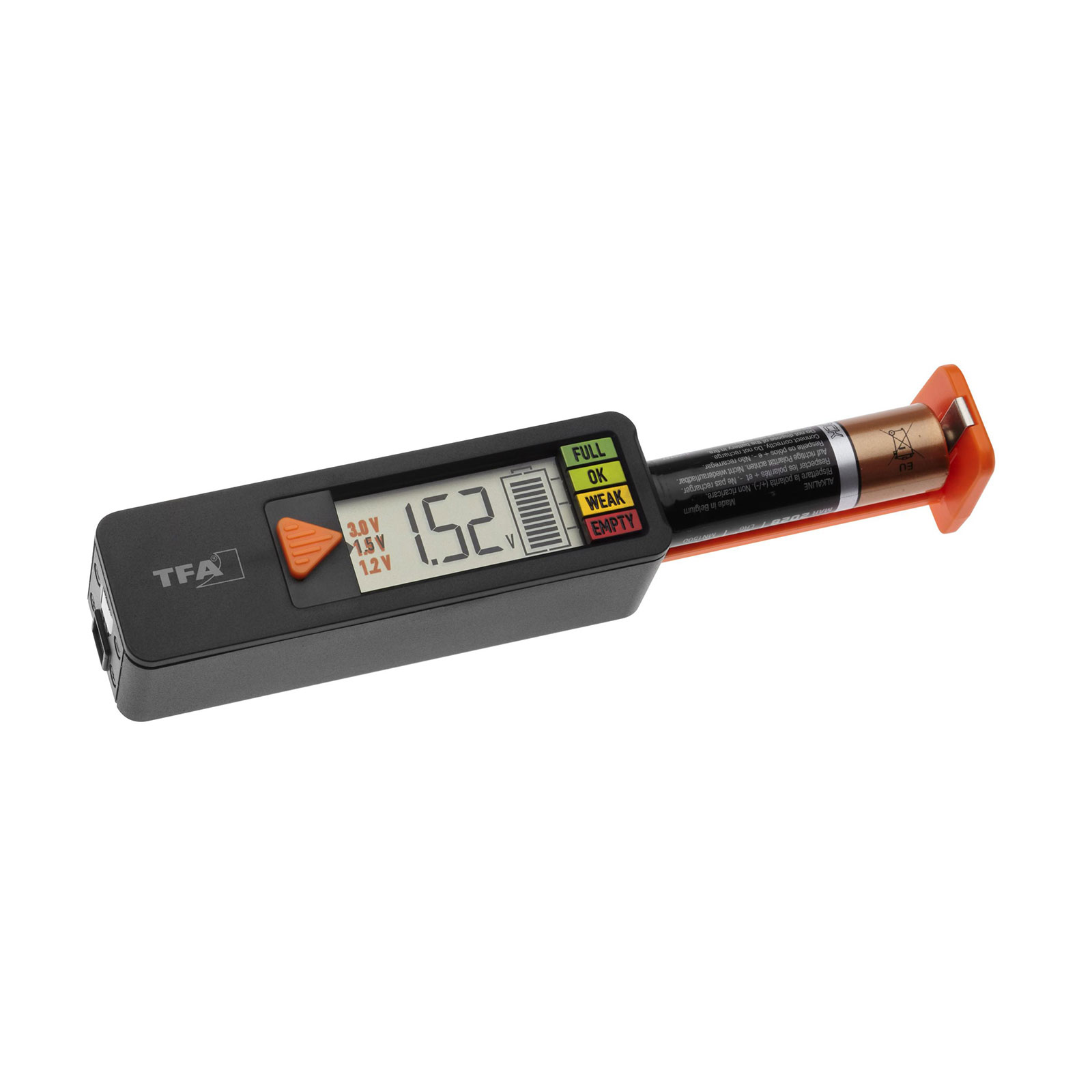 TFA Dostmann Batterietester BatteryCheck 98.1126 Schwarz